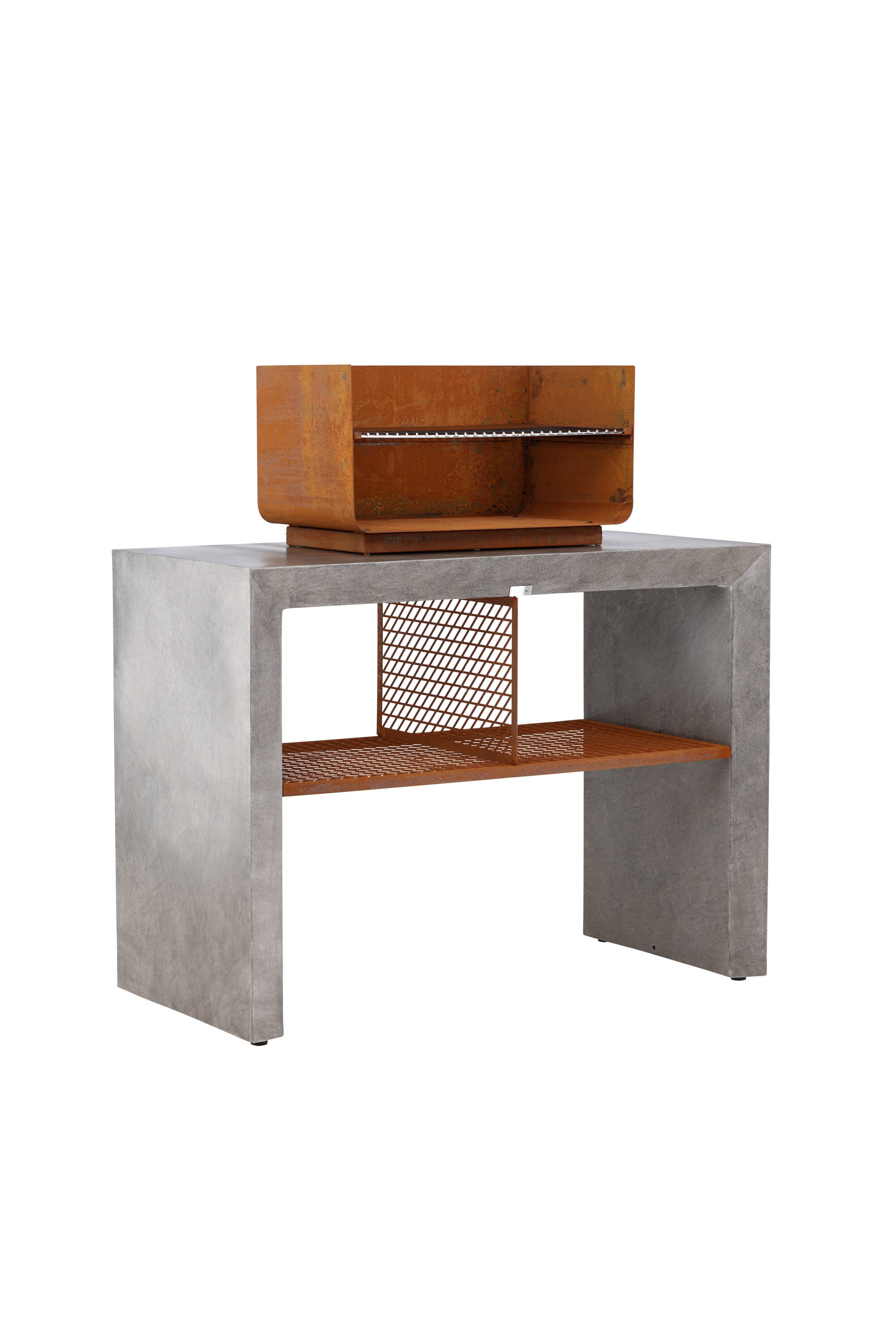 Velas Sectionals in Hellgrau präsentiert im Onlineshop von KAQTU Design AG. Feuerstelle ist von Venture Home