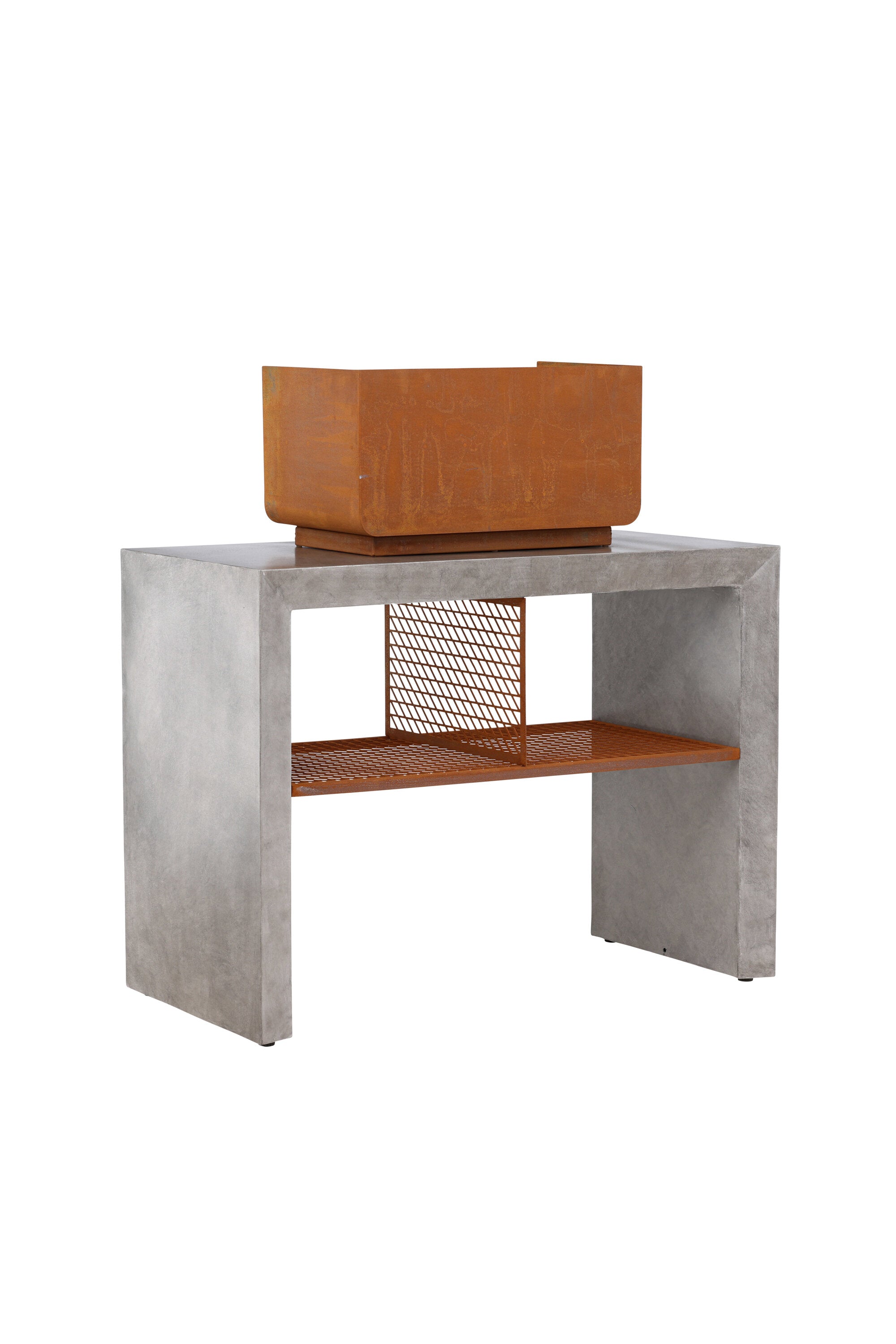 Velas Sectionals in Hellgrau präsentiert im Onlineshop von KAQTU Design AG. Feuerstelle ist von Venture Home