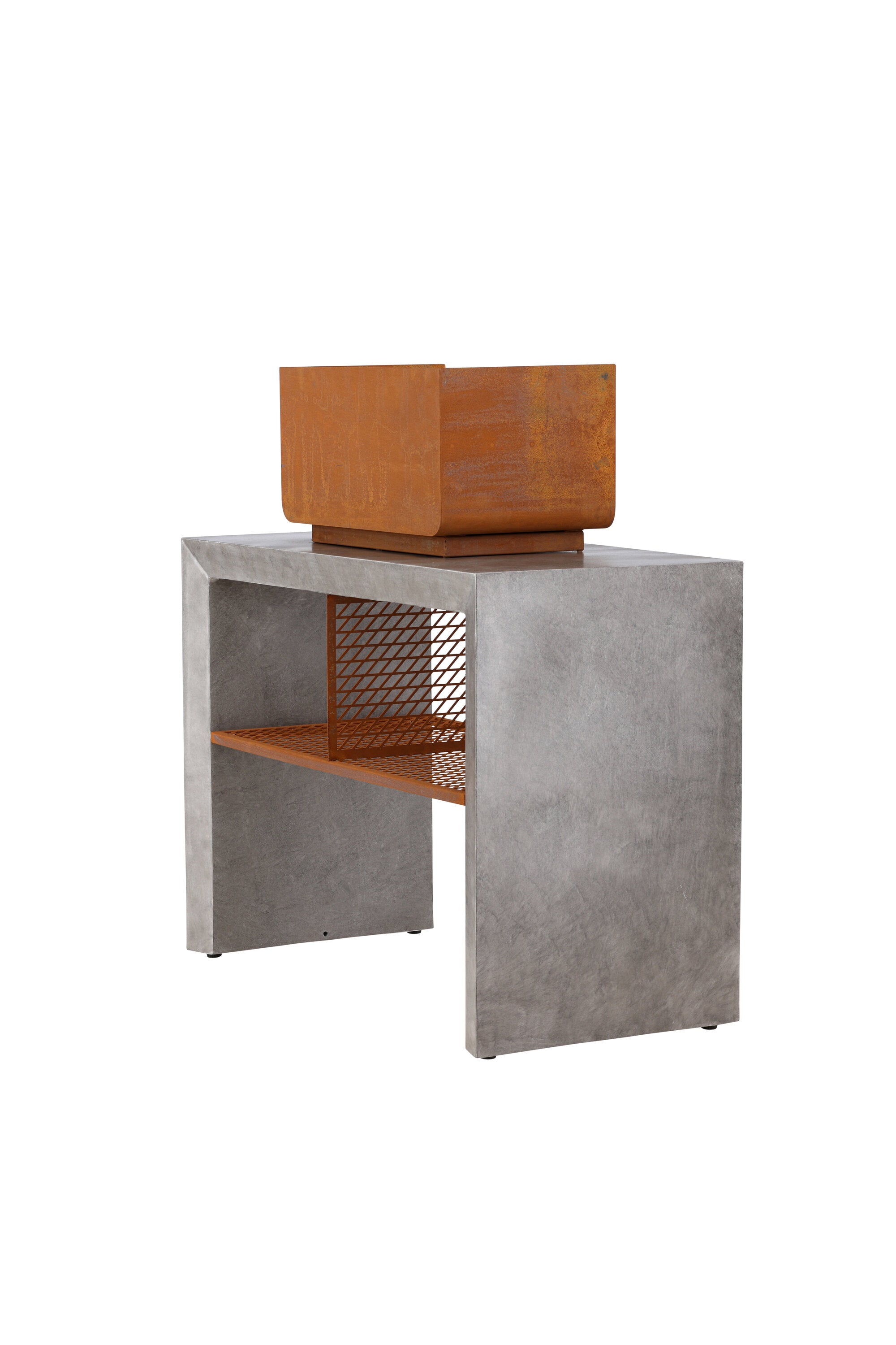 Velas Sectionals in Hellgrau präsentiert im Onlineshop von KAQTU Design AG. Feuerstelle ist von Venture Home