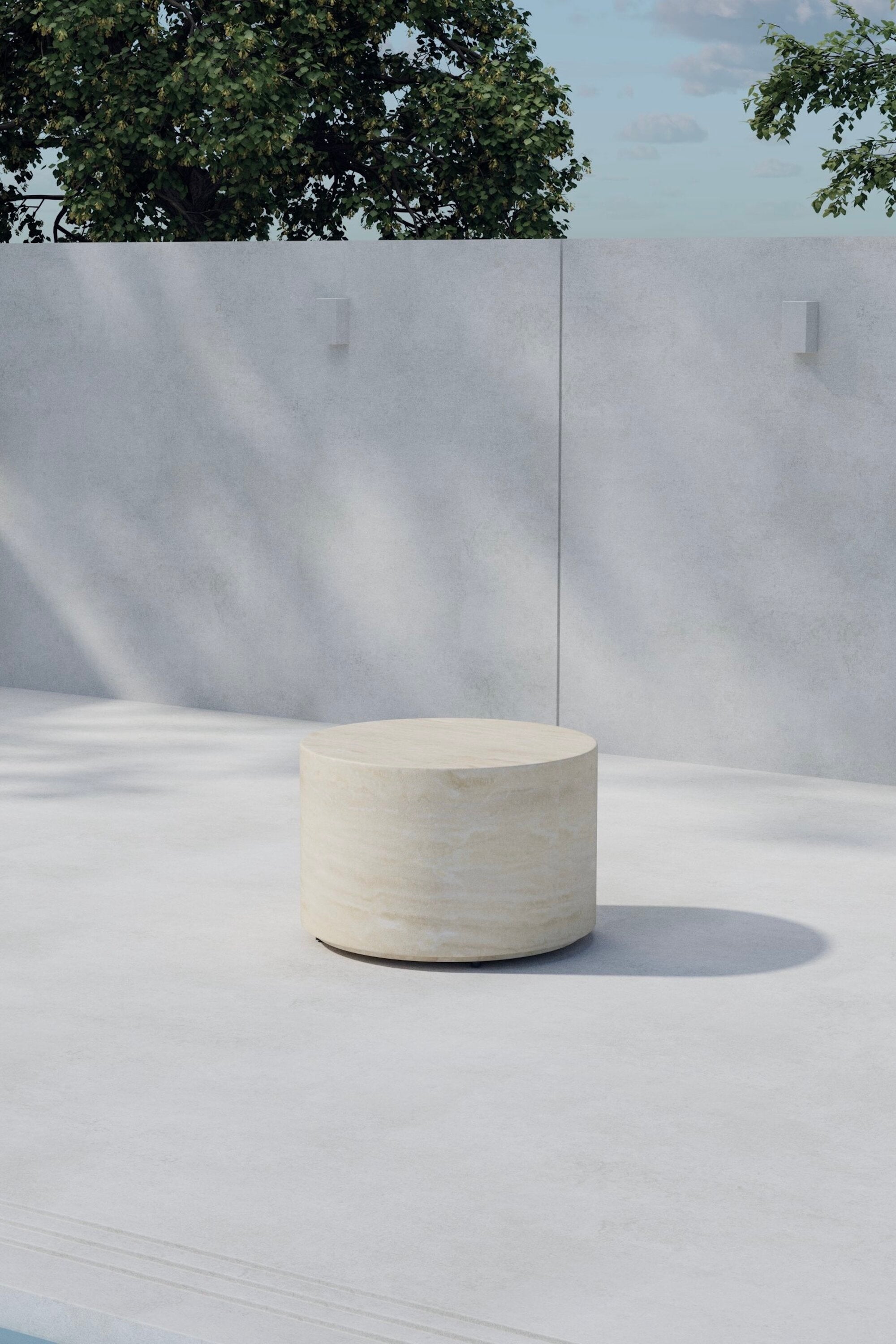 Lissabon Beistelltisch in Beige präsentiert im Onlineshop von KAQTU Design AG. Beistelltisch ist von Venture Home