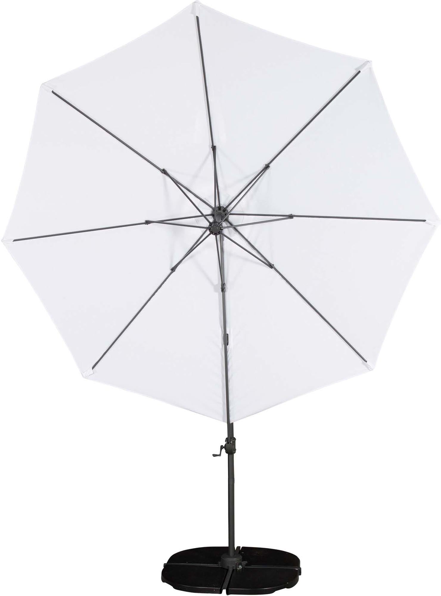 Leeds Sonnenschirm von Venture Home: Eleganter Schattenspender mit 3,5 m Durchmesser, UV-beständig und wasserabweisend für perfekten Komfort im Freien.
