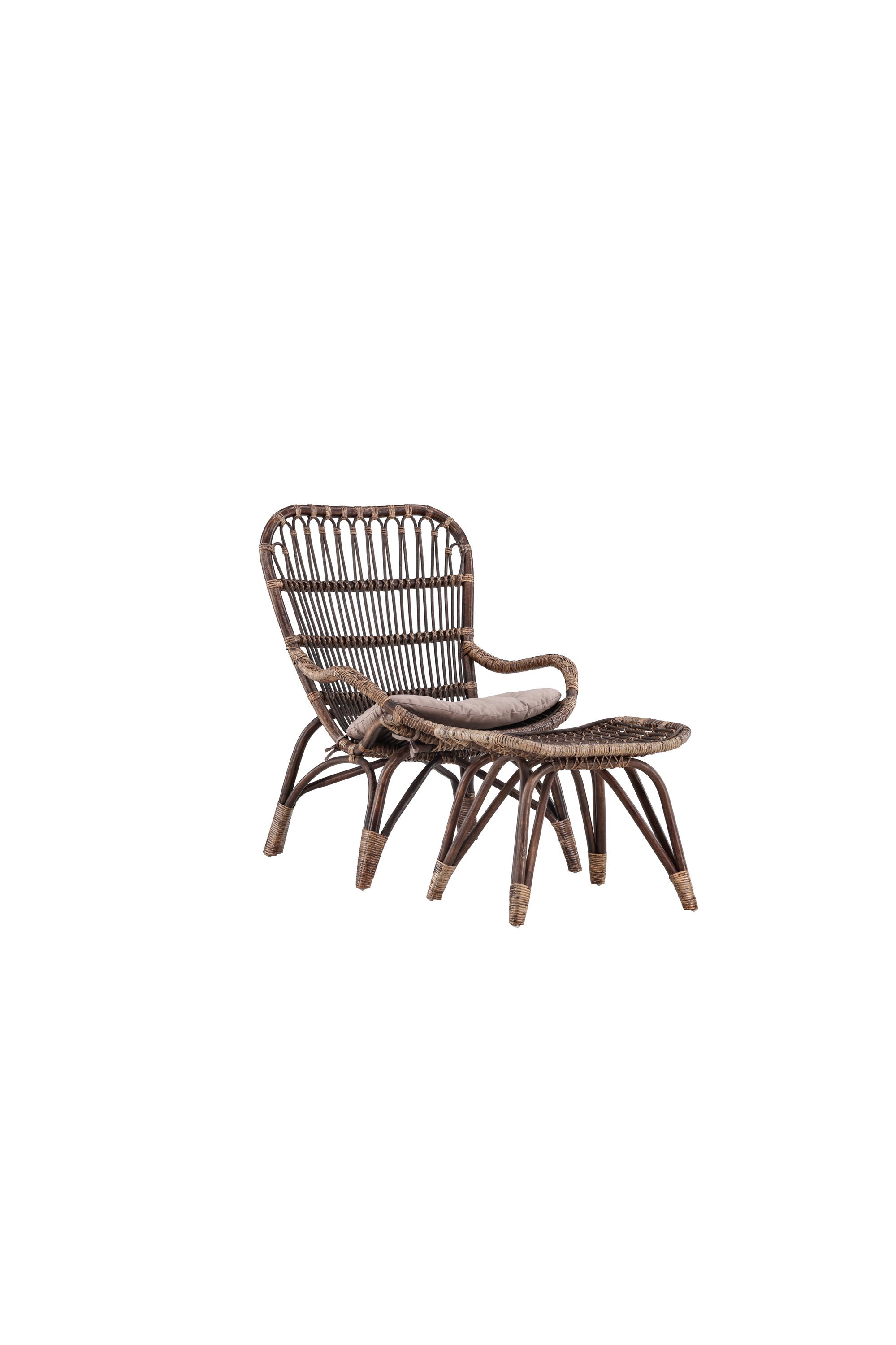 Ella Lounge Stuhl in Dark Walnut präsentiert im Onlineshop von KAQTU Design AG. Outdoor-Sessel ist von Venture Home