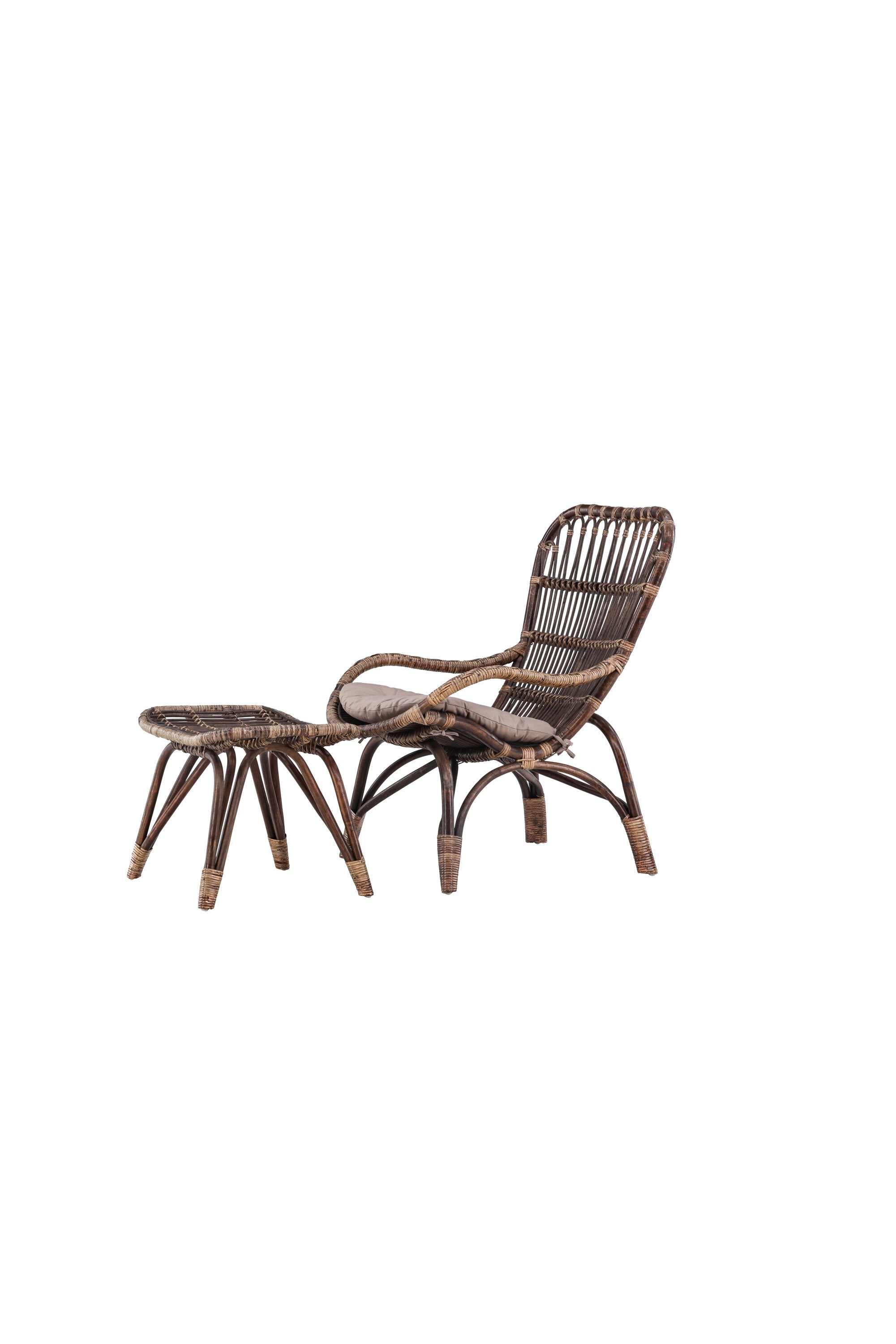 Ella Lounge Stuhl in Dark Walnut präsentiert im Onlineshop von KAQTU Design AG. Outdoor-Sessel ist von Venture Home