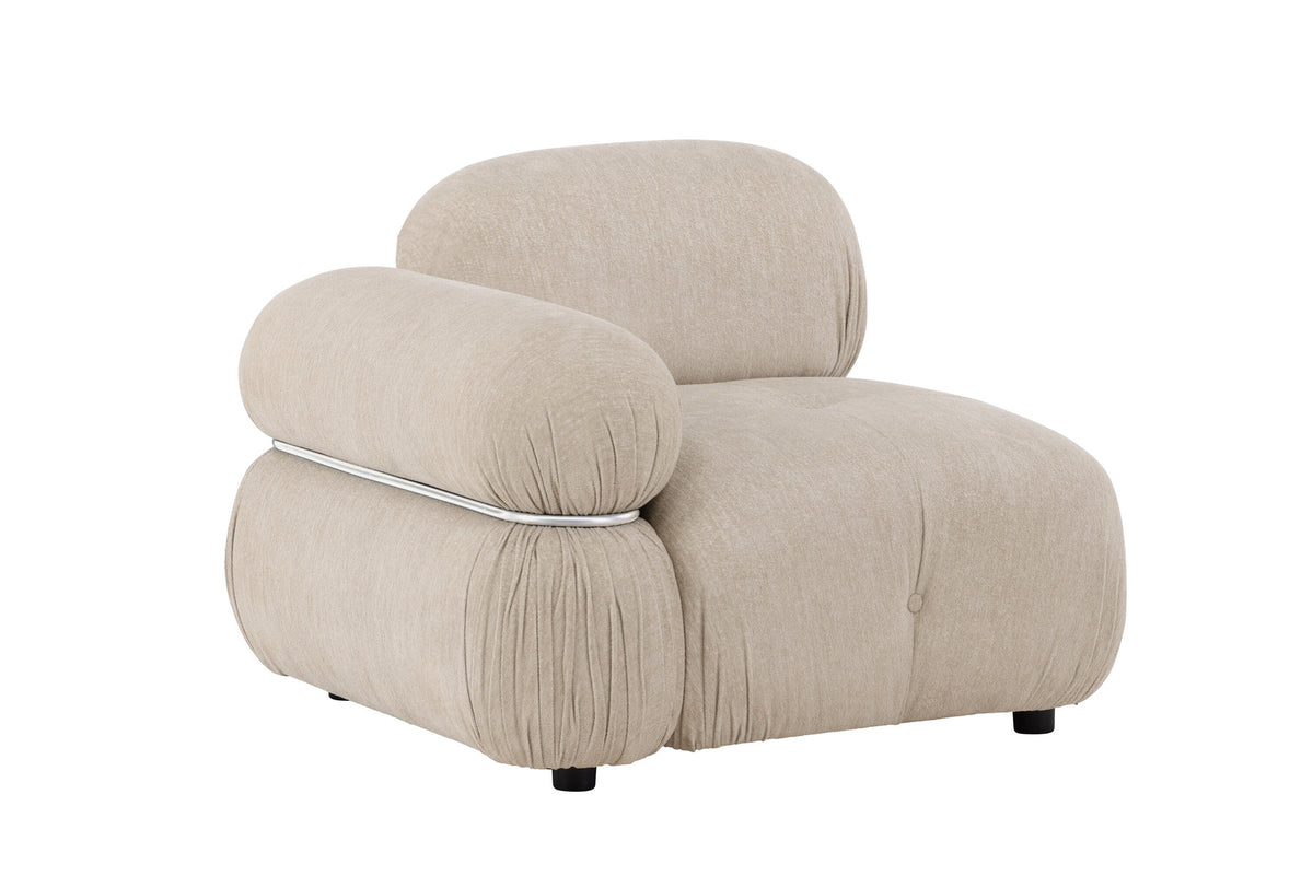 Mika Sofa-Modul in Beige präsentiert im Onlineshop von KAQTU Design AG. Modulares Sofa ist von Venture Home
