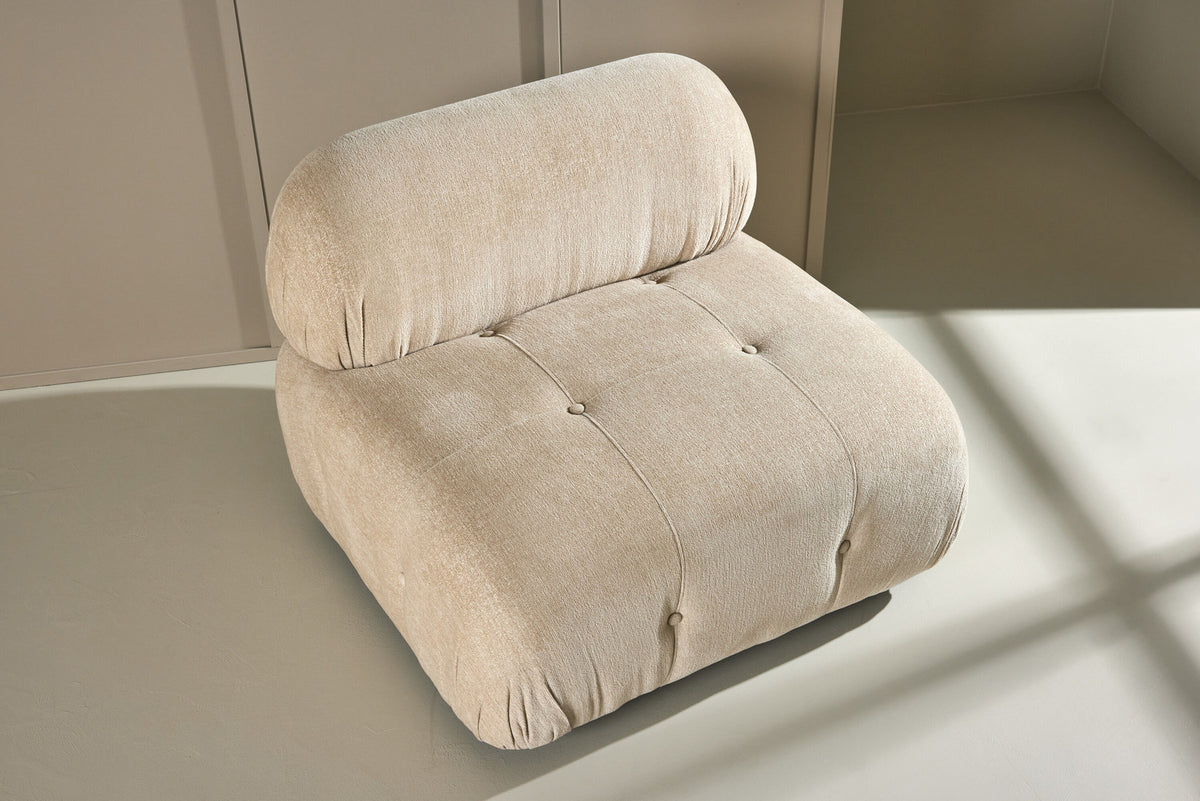 Mika Sofa-Modul in Beige präsentiert im Onlineshop von KAQTU Design AG. Modulares Sofa ist von Venture Home