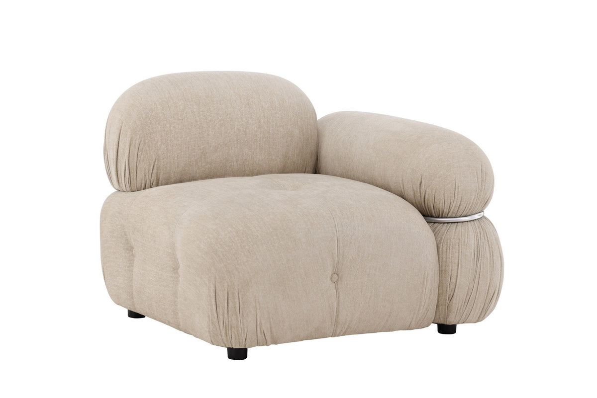 Mika Sofa-Modul in Beige präsentiert im Onlineshop von KAQTU Design AG. Modulares Sofa ist von Venture Home