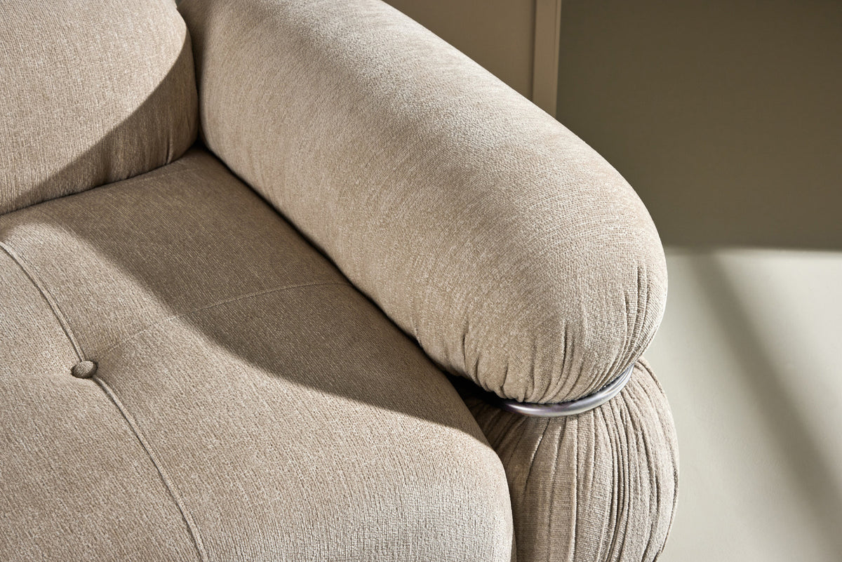 Mika Sofa-Modul in Beige präsentiert im Onlineshop von KAQTU Design AG. Modulares Sofa ist von Venture Home