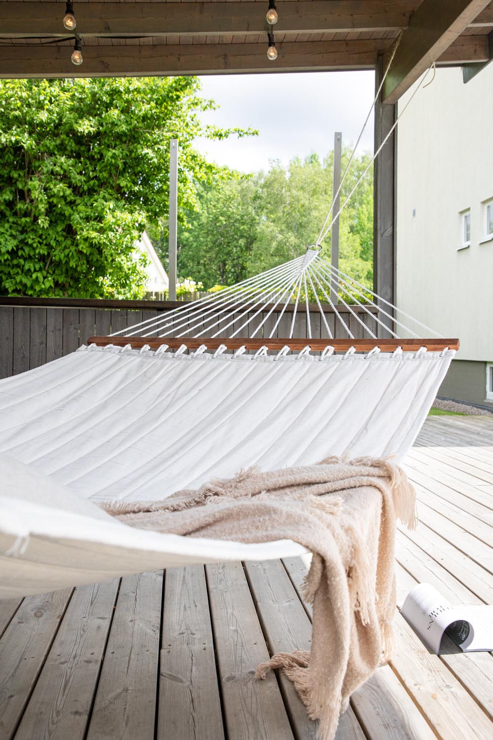 Marbella Hängematte in Cremefarben präsentiert im Onlineshop von KAQTU Design AG. Hängematte ist von Venture Home