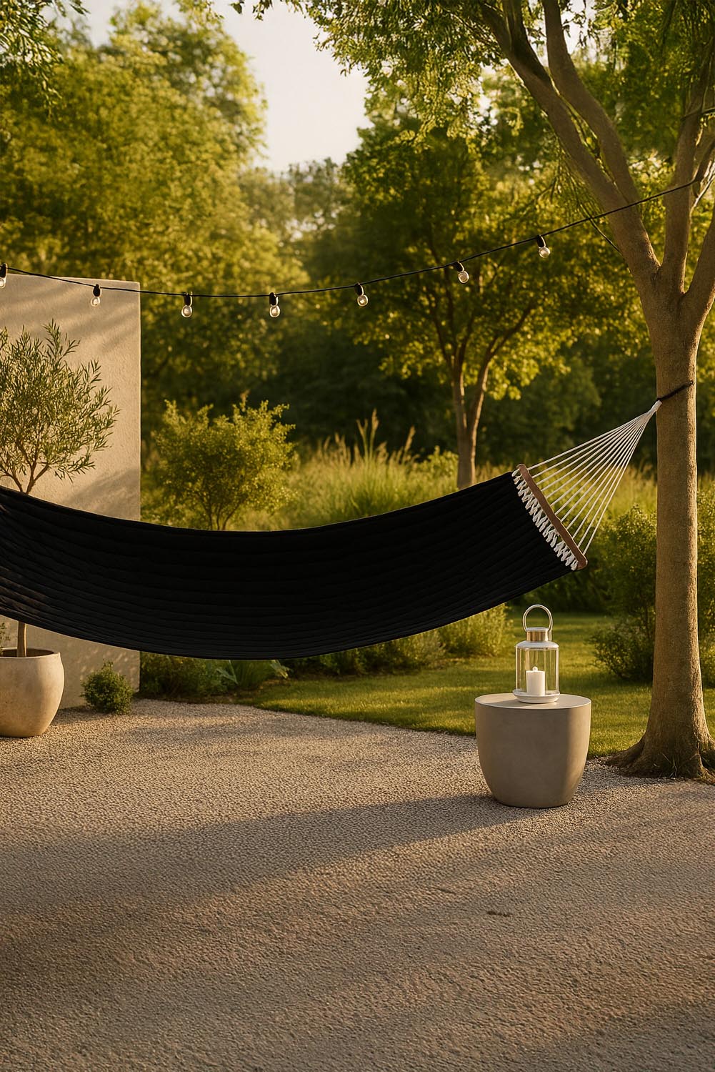Marbella Hängematte in Schwarz präsentiert im Onlineshop von KAQTU Design AG. Hängematte ist von Venture Home