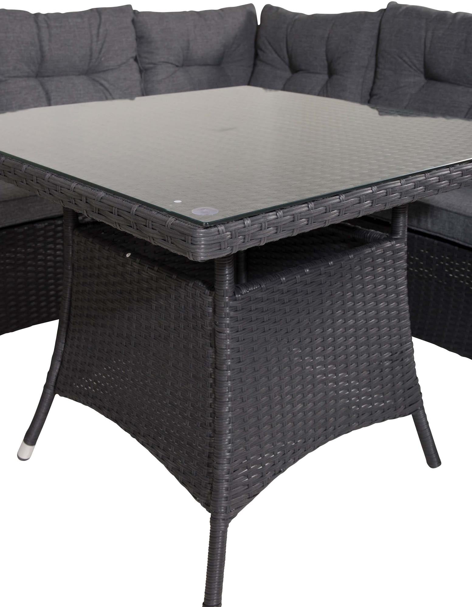 Watford Ecksofa Outdoorset 80cm in Schwarz präsentiert im Onlineshop von KAQTU Design AG. Loungeset ist von Venture Home