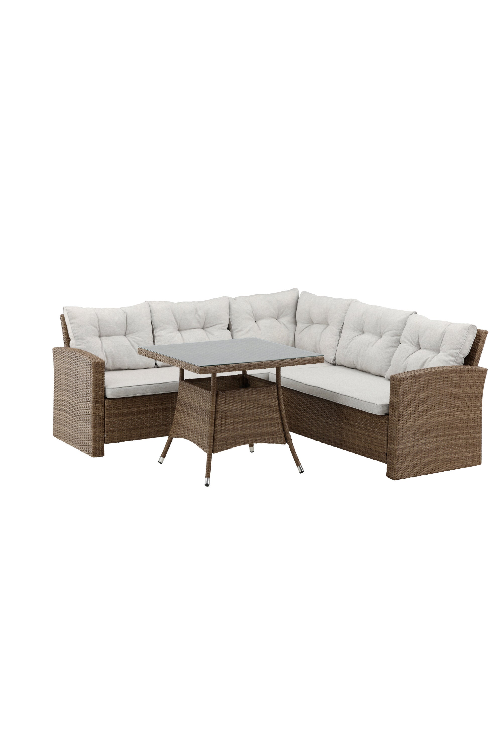 Watford Ecksofa Outdoorset 80cm in Natur präsentiert im Onlineshop von KAQTU Design AG. Loungeset ist von Venture Home