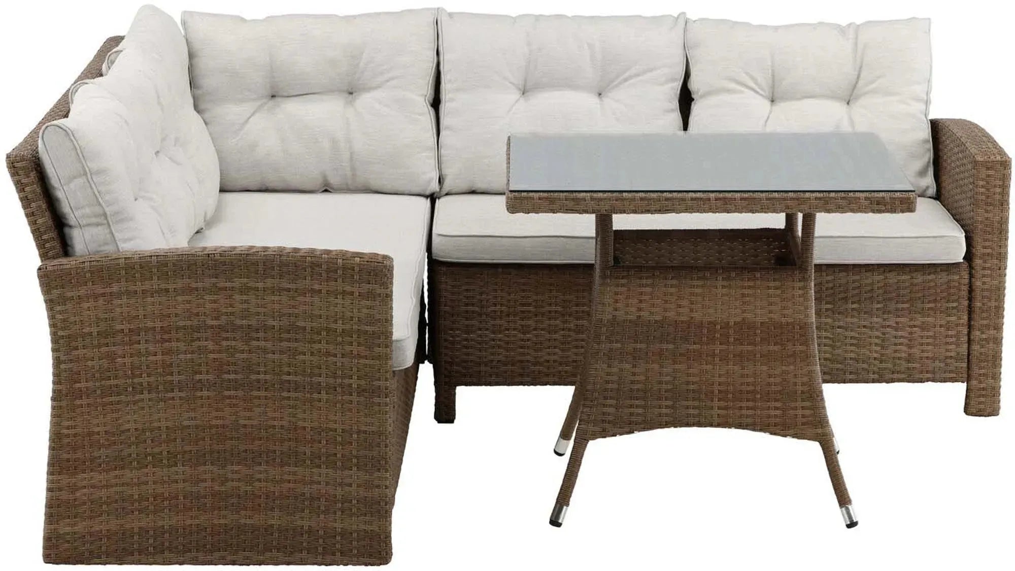 Elegantes Watford Ecksofa 80cm: Ideal für stilvolle Outdoor-Oasen.