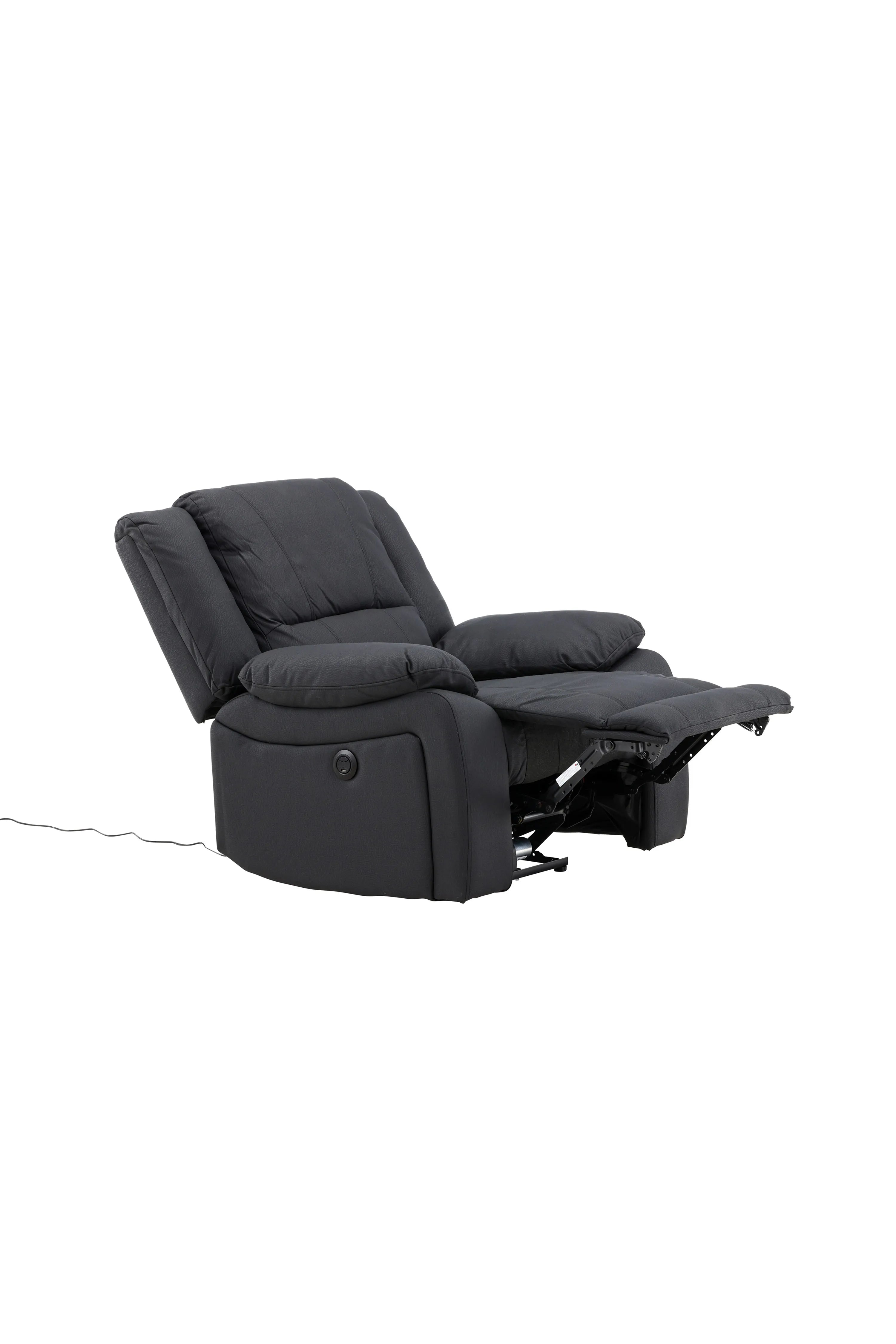 Liegestuhl in Schwarz präsentiert im Onlineshop von KAQTU Design AG. Gartenstuhl mit Armlehnen ist von Venture Home
