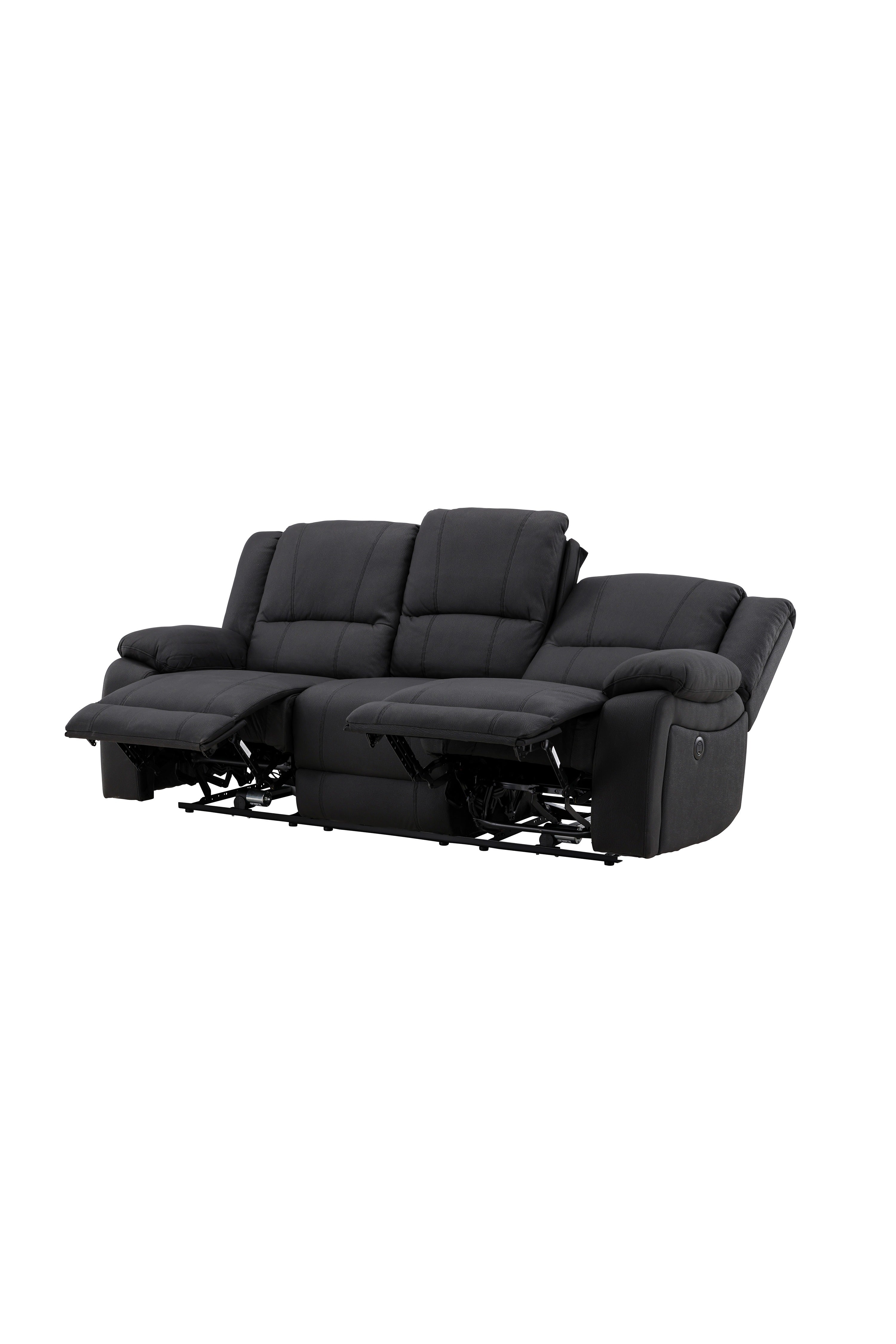 Singapore Relaxsessel Sofa in Schwarz präsentiert im Onlineshop von KAQTU Design AG. 3er Sofa ist von Venture Home