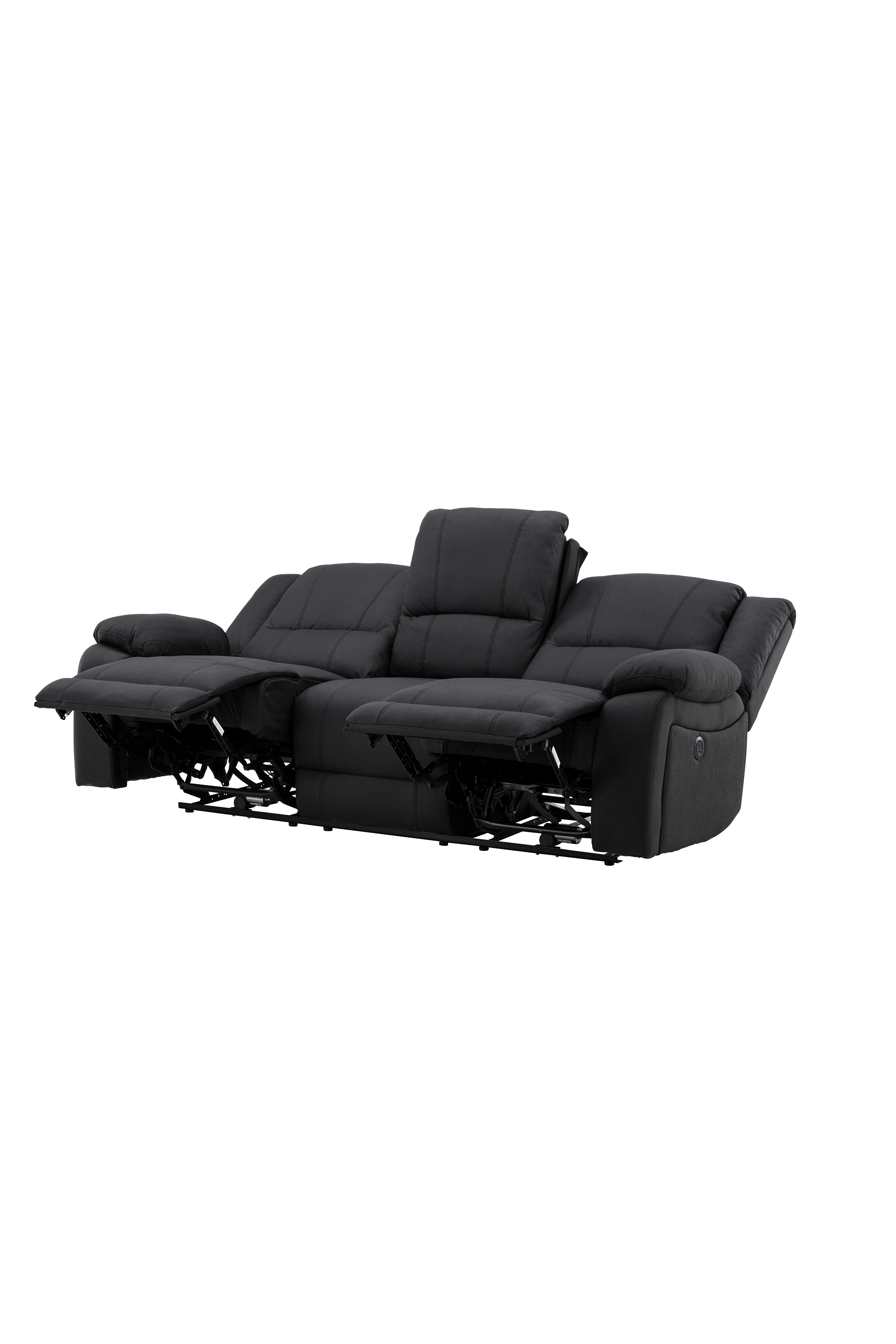 Singapore Relaxsessel Sofa in Schwarz präsentiert im Onlineshop von KAQTU Design AG. 3er Sofa ist von Venture Home