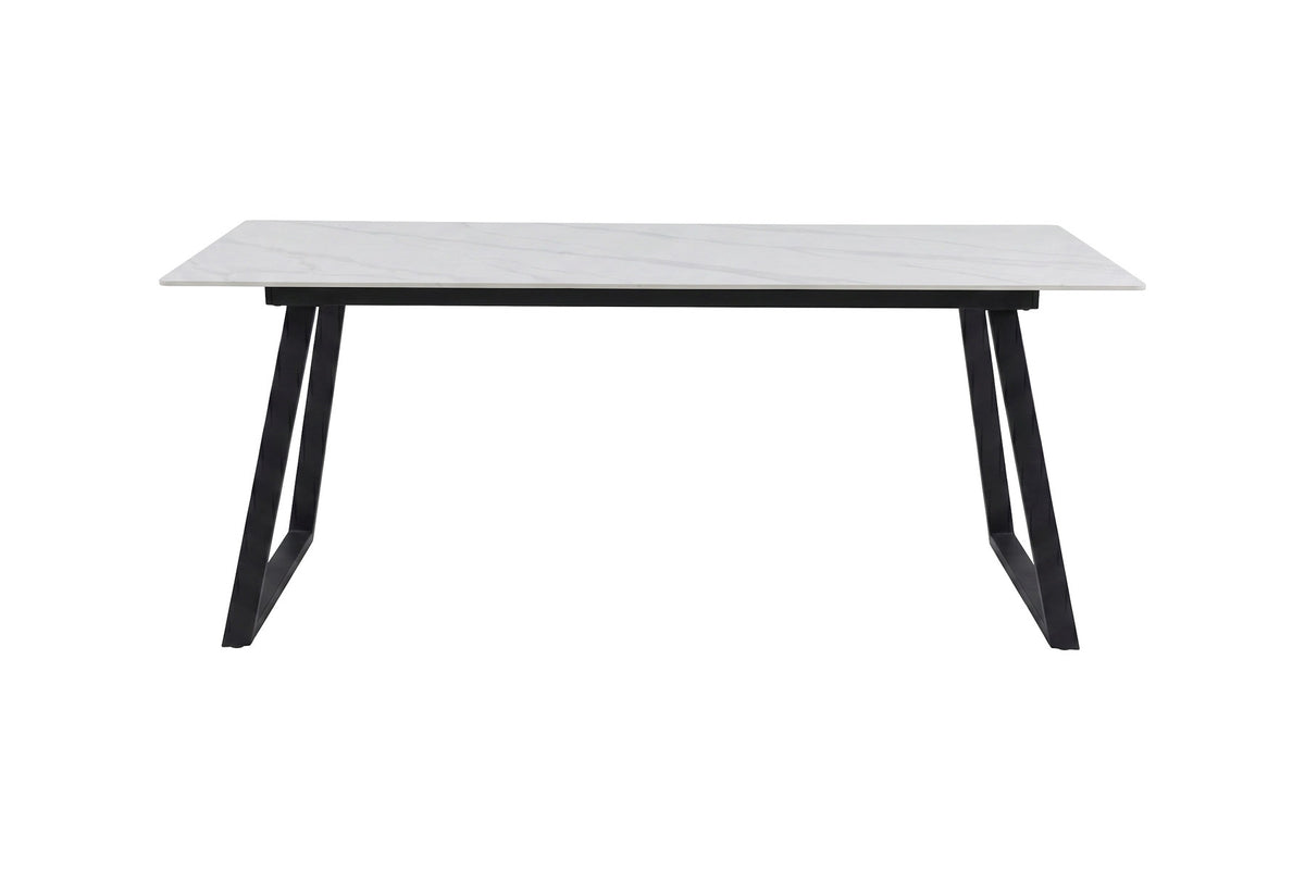 Estelle Rechteckiger Esstisch in Weiss präsentiert im Onlineshop von KAQTU Design AG. Esstisch ist von Venture Home
