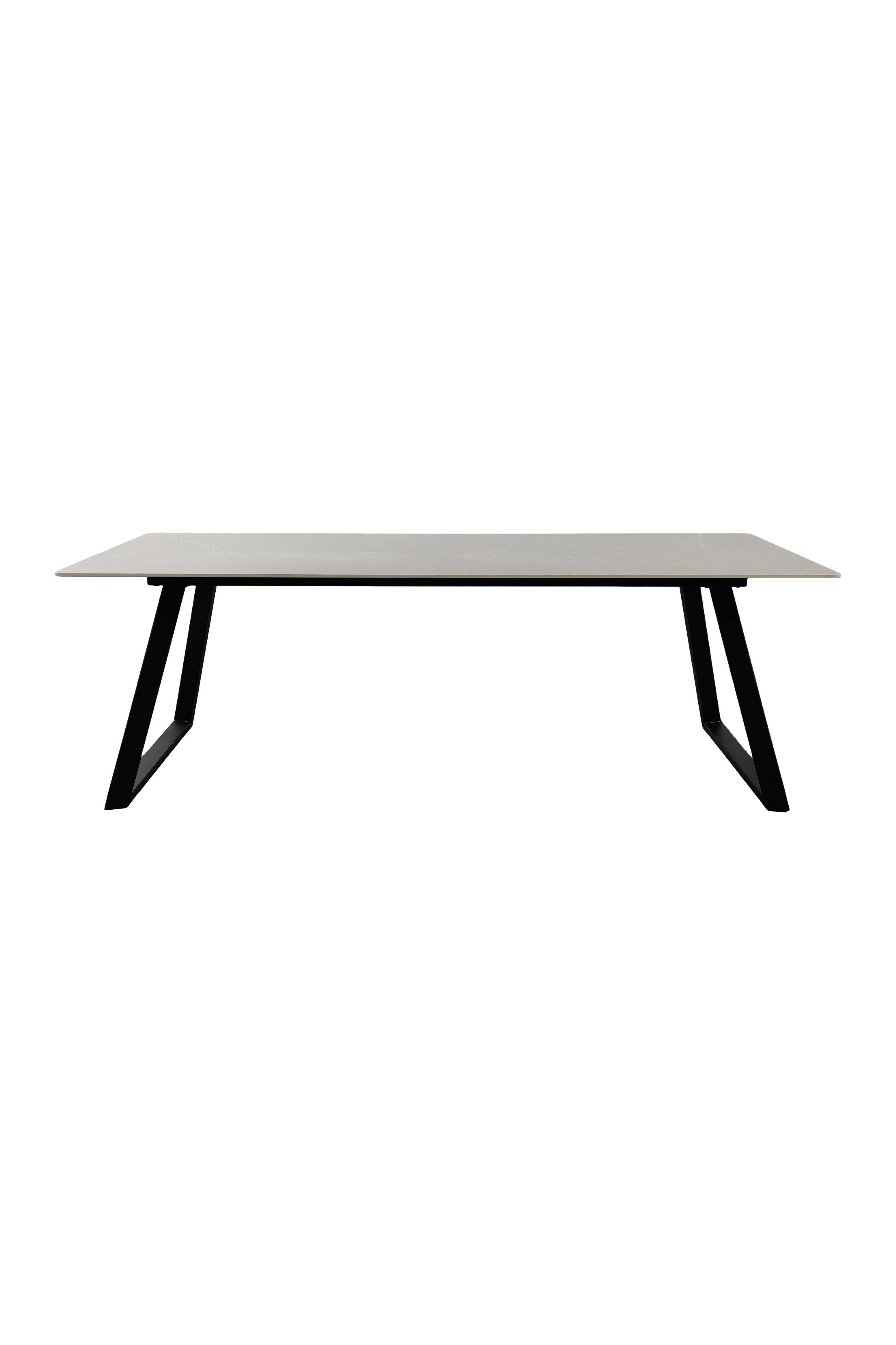 Estelle Rechteckiger Esstisch in Dunkelgrau präsentiert im Onlineshop von KAQTU Design AG. Gartentisch ist von Venture Home