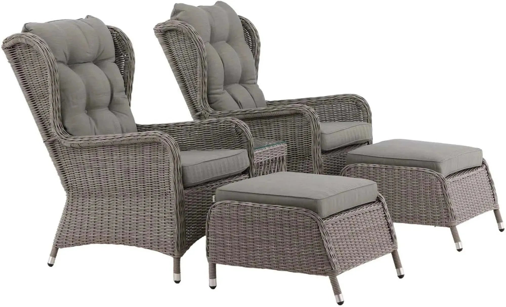 Elegantes Washington Lounge Set 52cm von Venture Home für Terrasse.