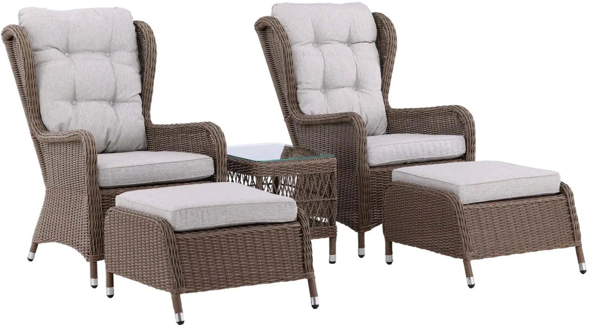 Stilvolles Washington Lounge Set 52cm von Venture Home für Garten.