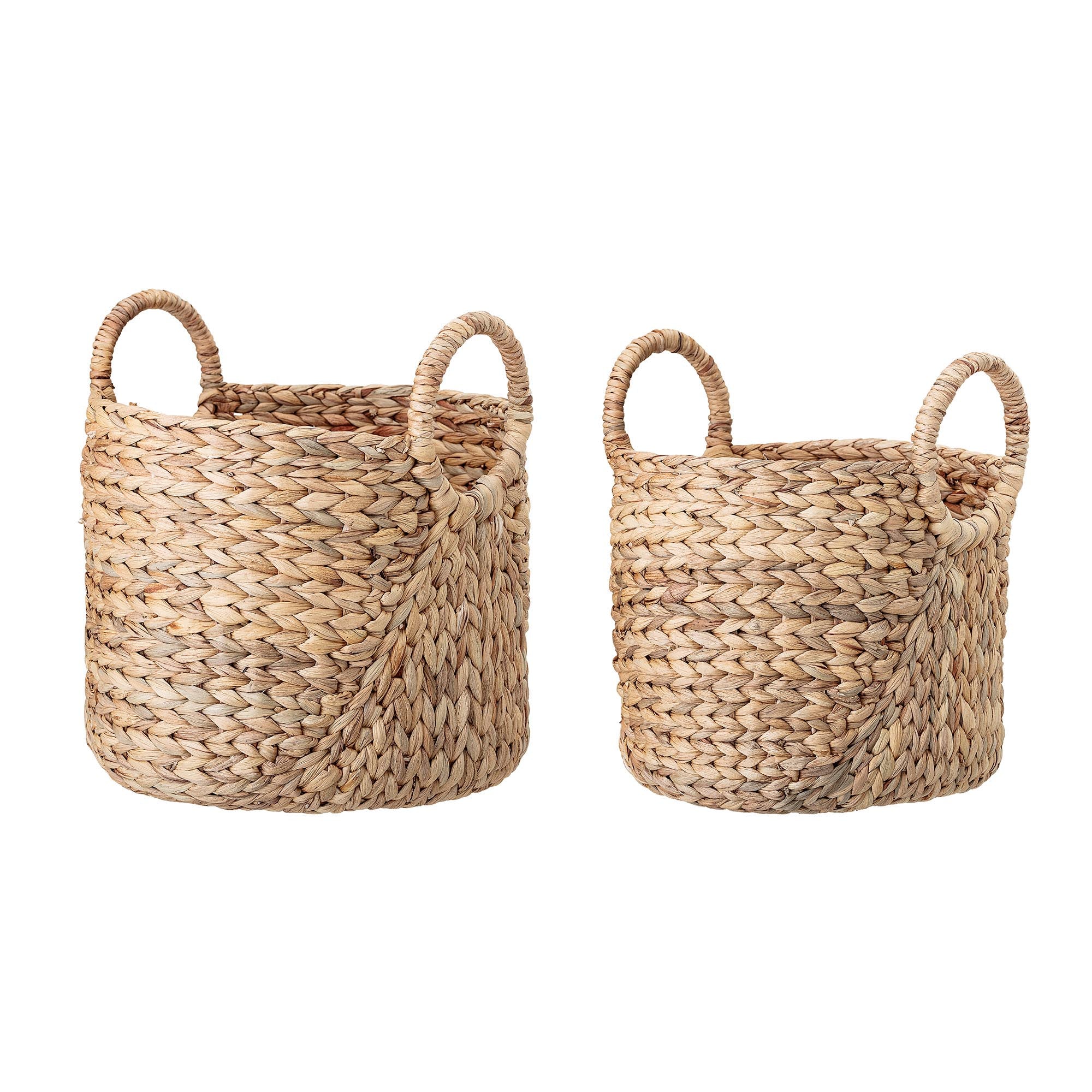 Tavrin Basket, Nature, Water Hyacinth in Nature präsentiert im Onlineshop von KAQTU Design AG. Aufbewahrungskorb ist von Bloomingville