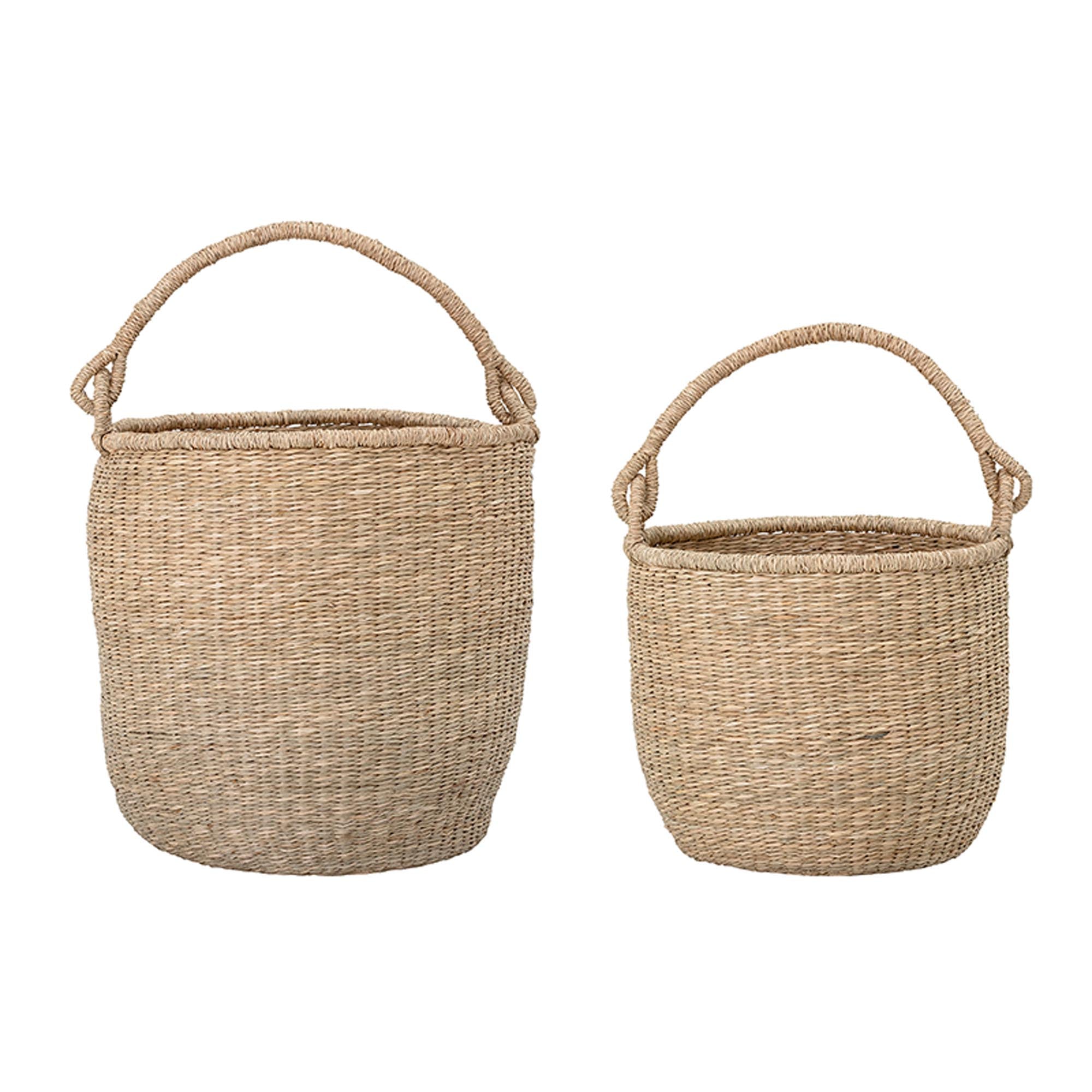 Basket, Nature, Seagrass in Nature präsentiert im Onlineshop von KAQTU Design AG. Aufbewahrungskorb ist von Bloomingville