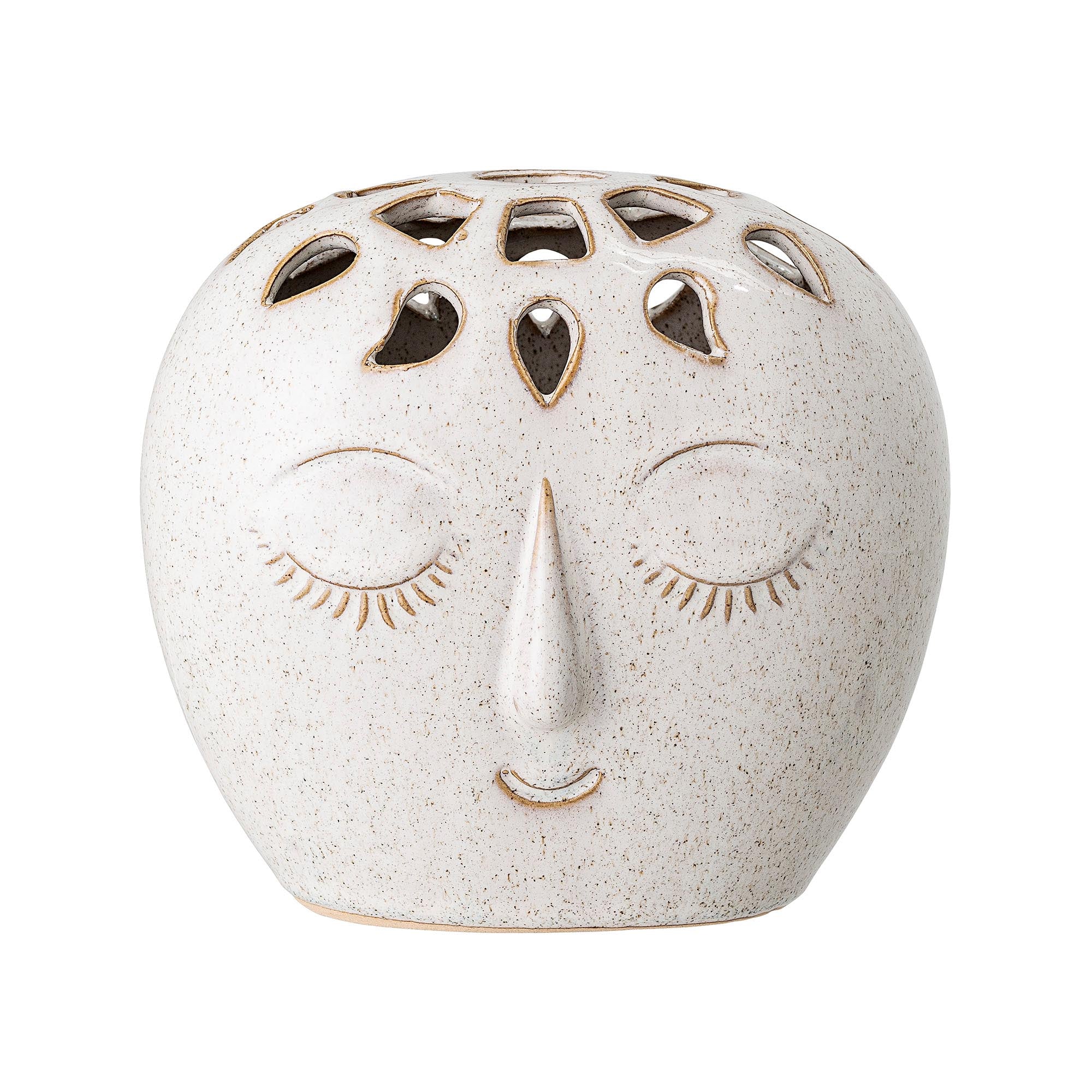Elissa Vase, Weiá, Steingut in White präsentiert im Onlineshop von KAQTU Design AG. Vase ist von Bloomingville