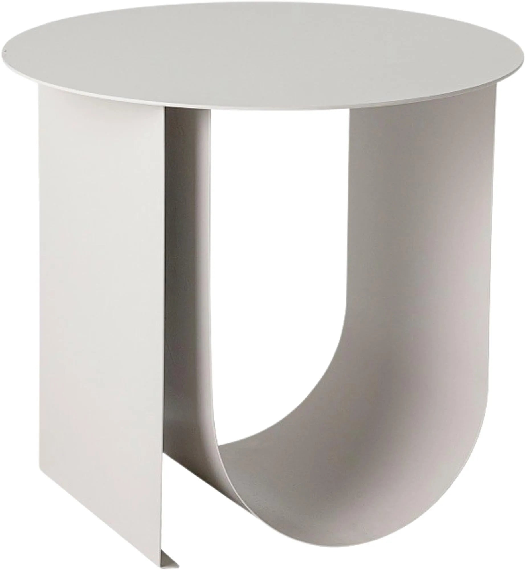 Cher Beistelltisch, Grau, Metall, Beistelltisch, KAQTU Design