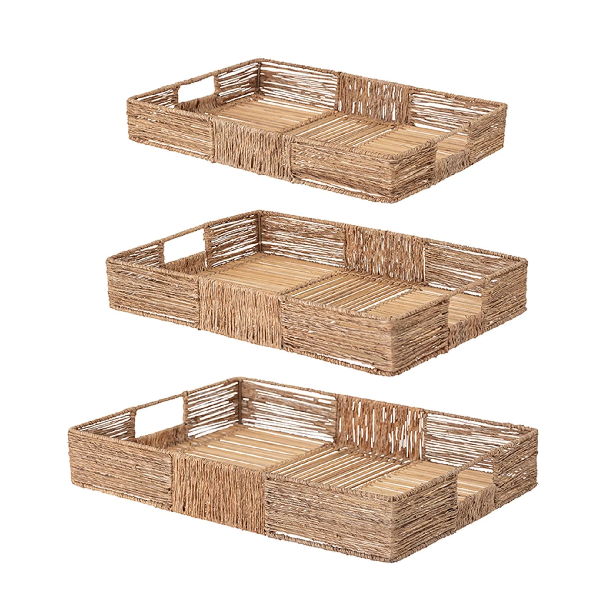 Lecia Tray, Nature, Jute, Tablett, KAQTU Design