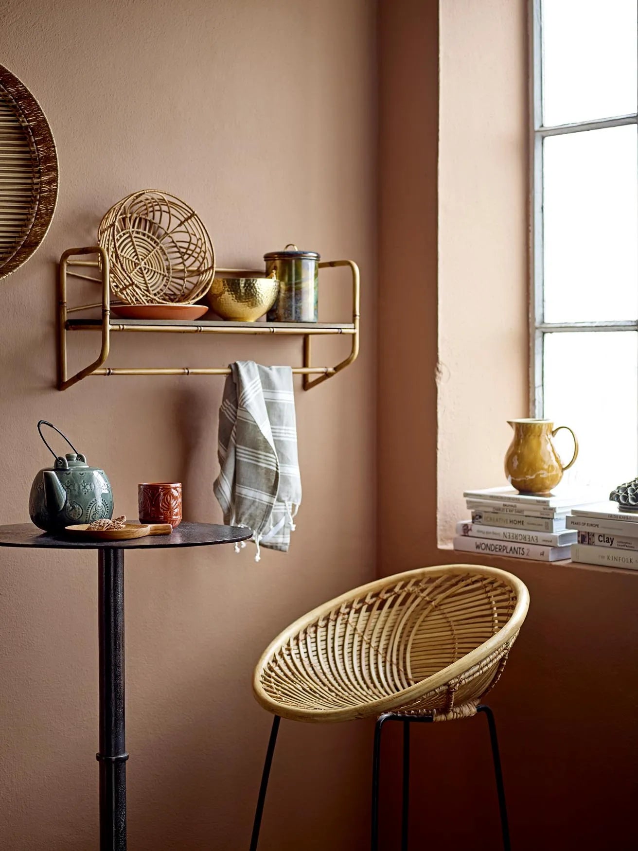 Anton Bread Basket, Nature, Rattan