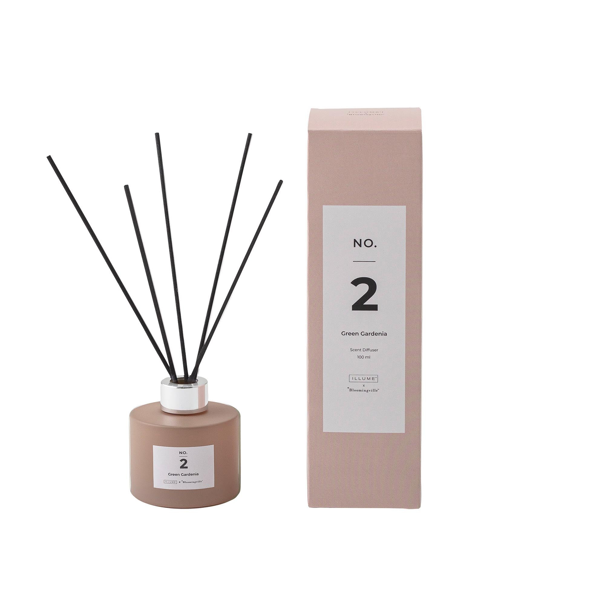 NO. 2 - Green Gardenia Scent Diffuser, Rose, Duftflüssigkeit in Rose präsentiert im Onlineshop von KAQTU Design AG. Haushaltshilfen ist von Bloomingville