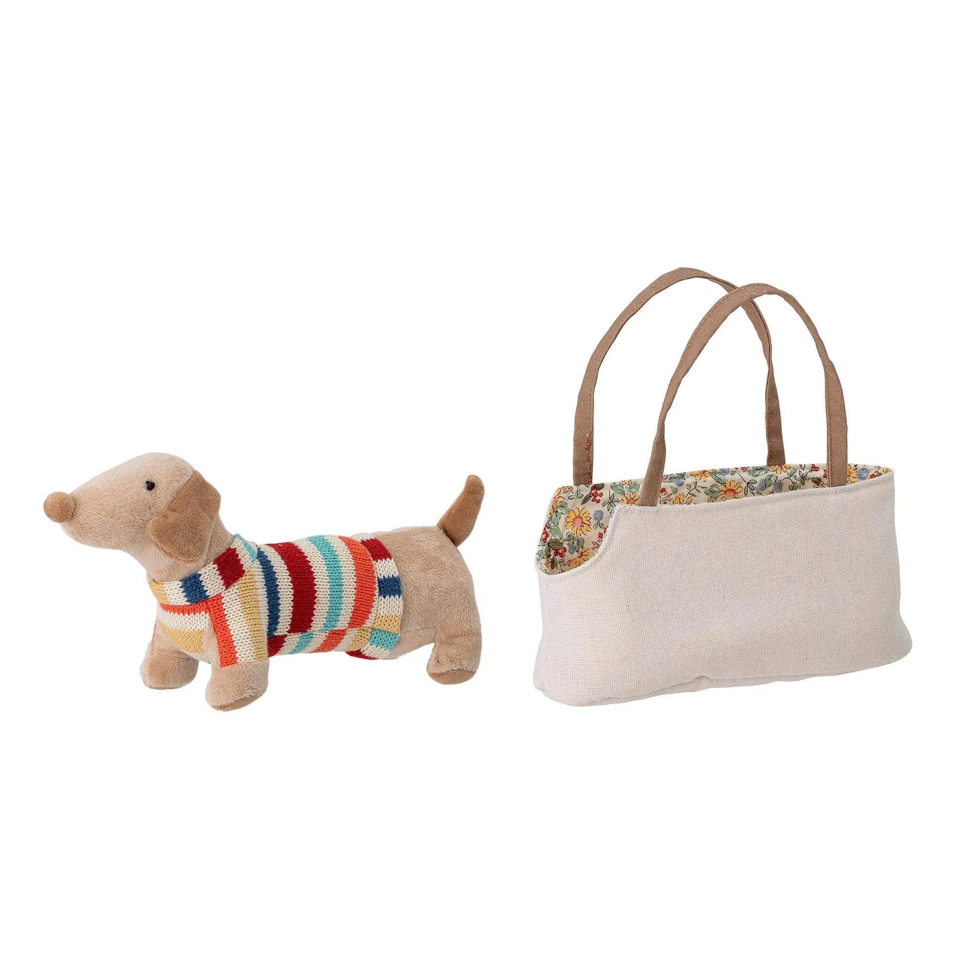 Hilena Soft Toy: Kuscheliger Hund, 70% Polyester, 30% Baumwolle, wendbar zur Tasche. Perfekt zum Spielen und Reisen.