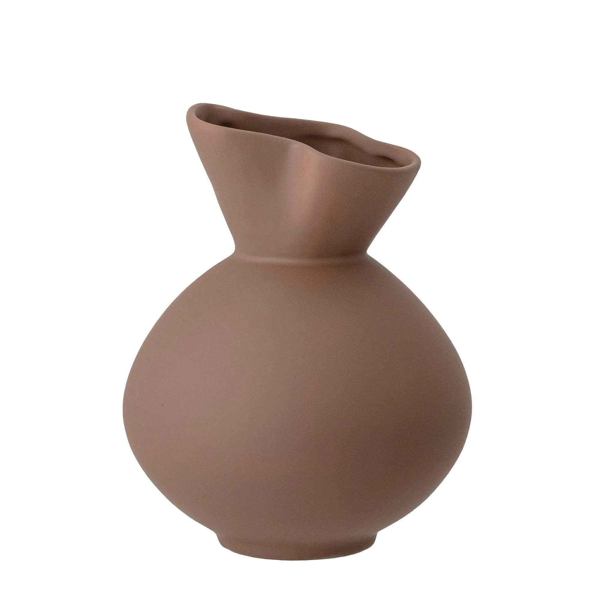 Nicita Vase, Braun, Steingut