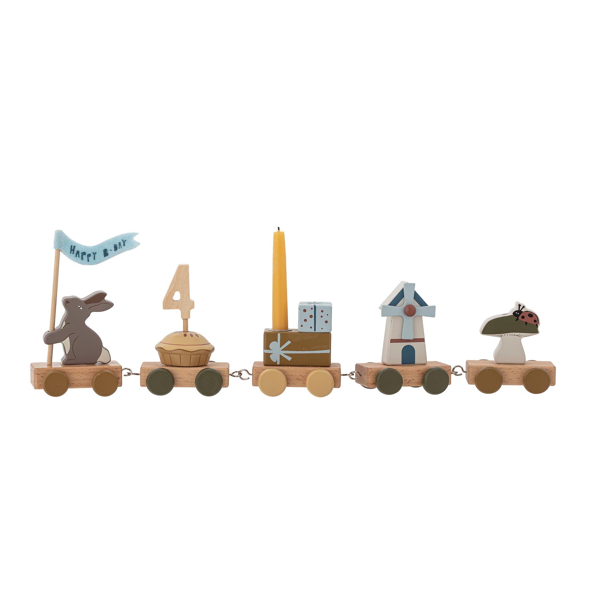 Alfi Birthday Decoration, Braun, MDF in Brown präsentiert im Onlineshop von KAQTU Design AG. Objekte Kids ist von Bloomingville