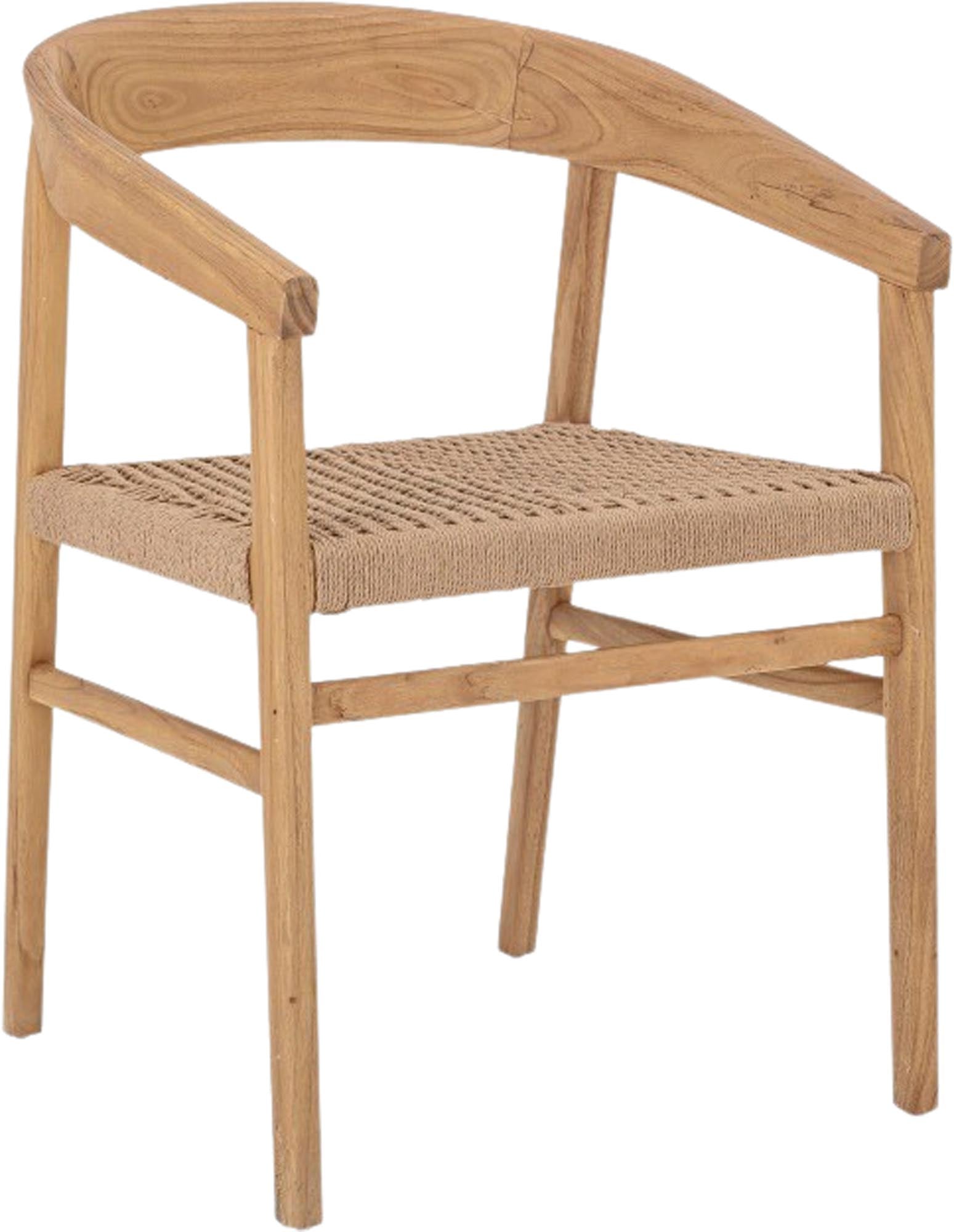 Moderner Esszimmerstuhl aus Eichenholz mit natürlichem Finish, perfekt für stilvolle und einladende Essbereiche.
