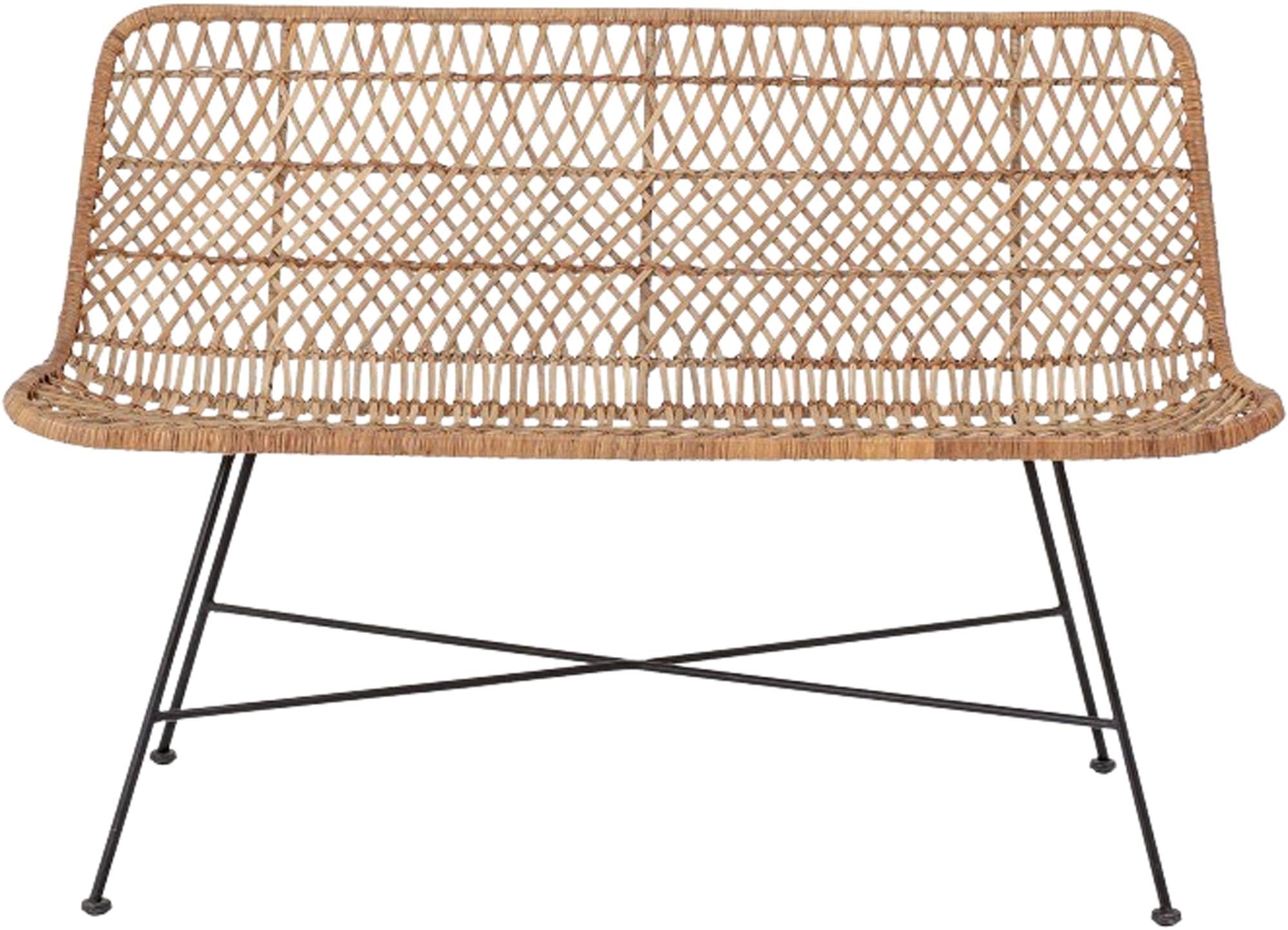 Hallie sofa, nature, rattan