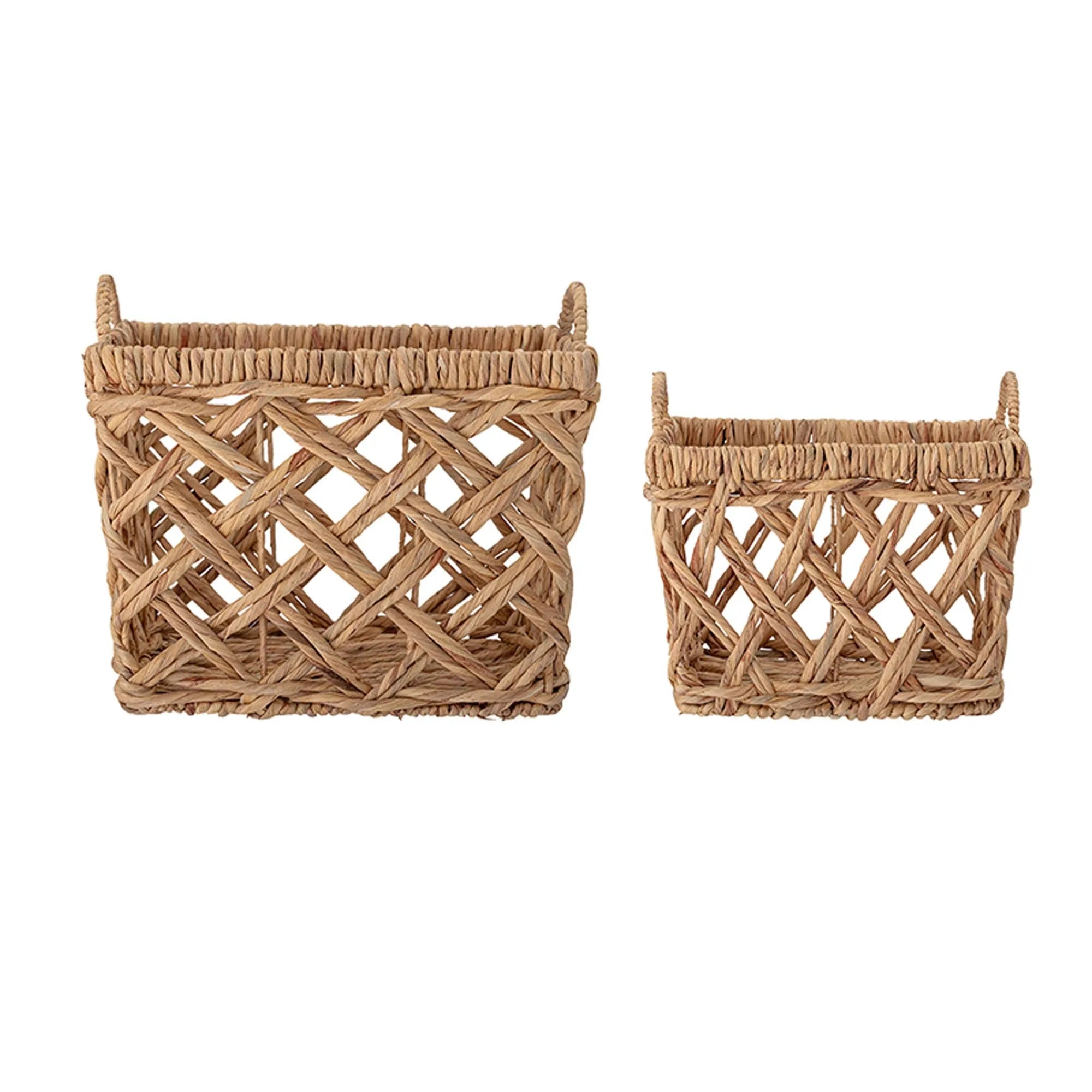 Sadia Basket, Nature, Water Hyacinth, Aufbewahrungskorb, KAQTU Design