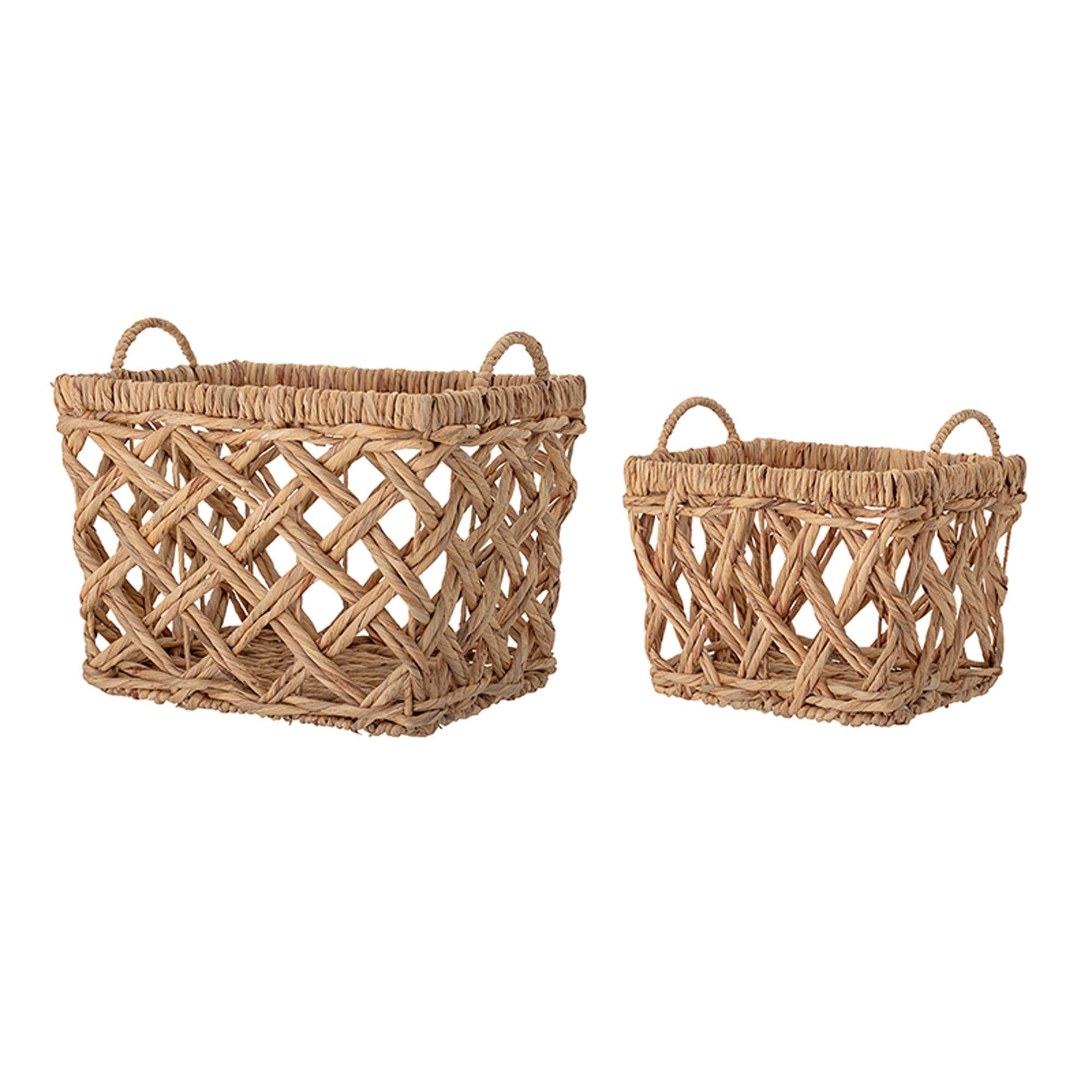 Sadia Basket, Nature, Water Hyacinth in Nature präsentiert im Onlineshop von KAQTU Design AG. Aufbewahrungskorb ist von Bloomingville