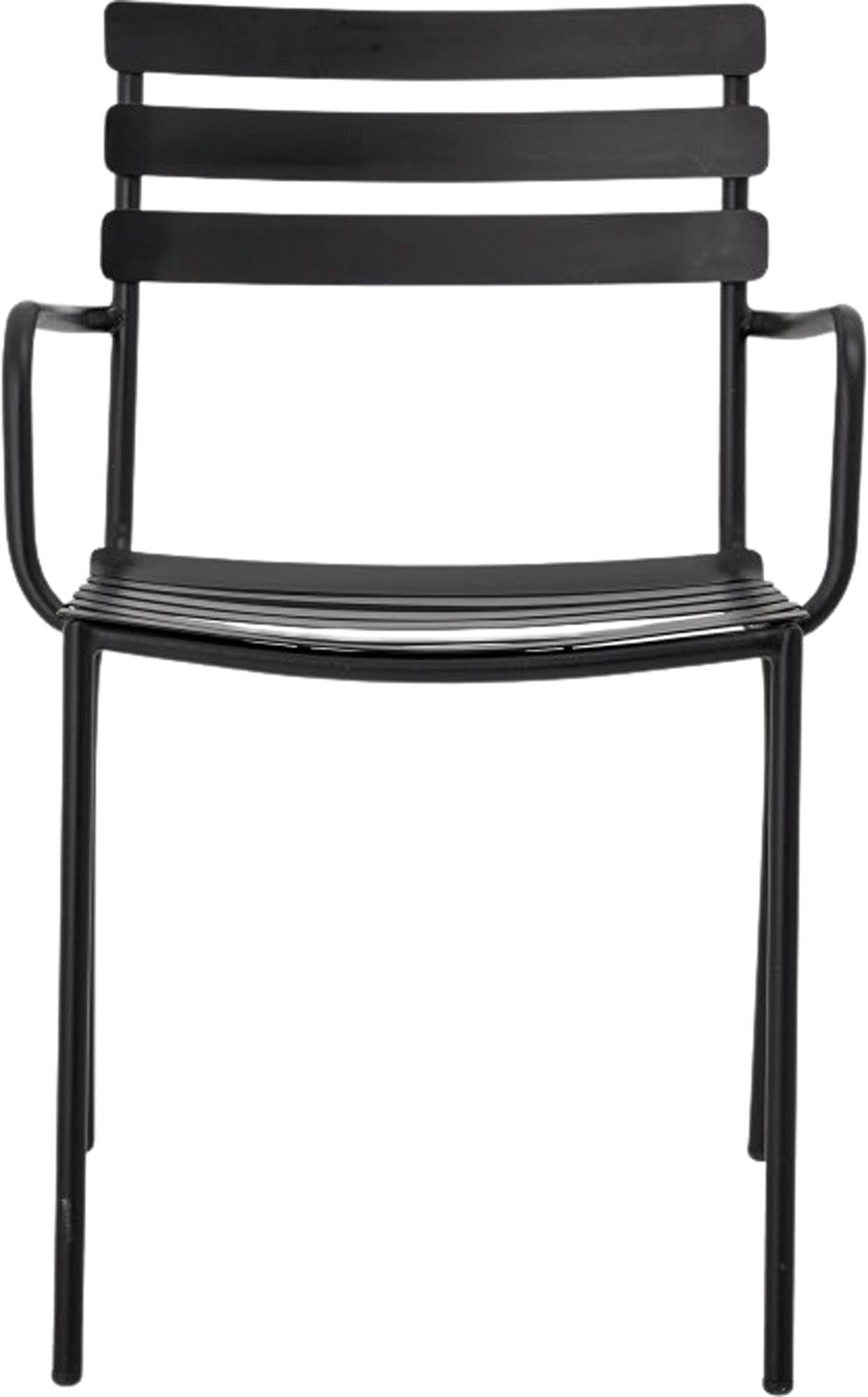 Monsi Esszimmerstuhl, Schwarz, Verzinktes Eisen