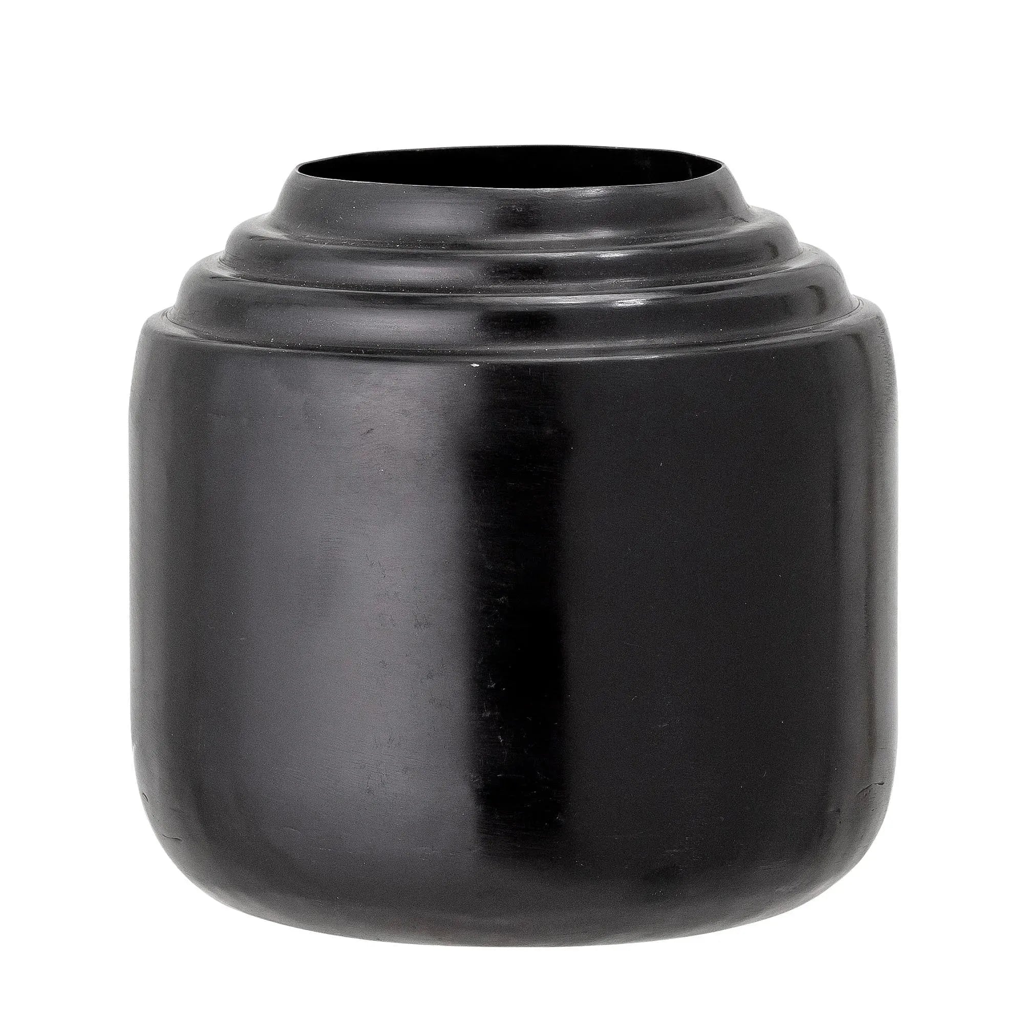 Mari Vase, Schwarz, Metall