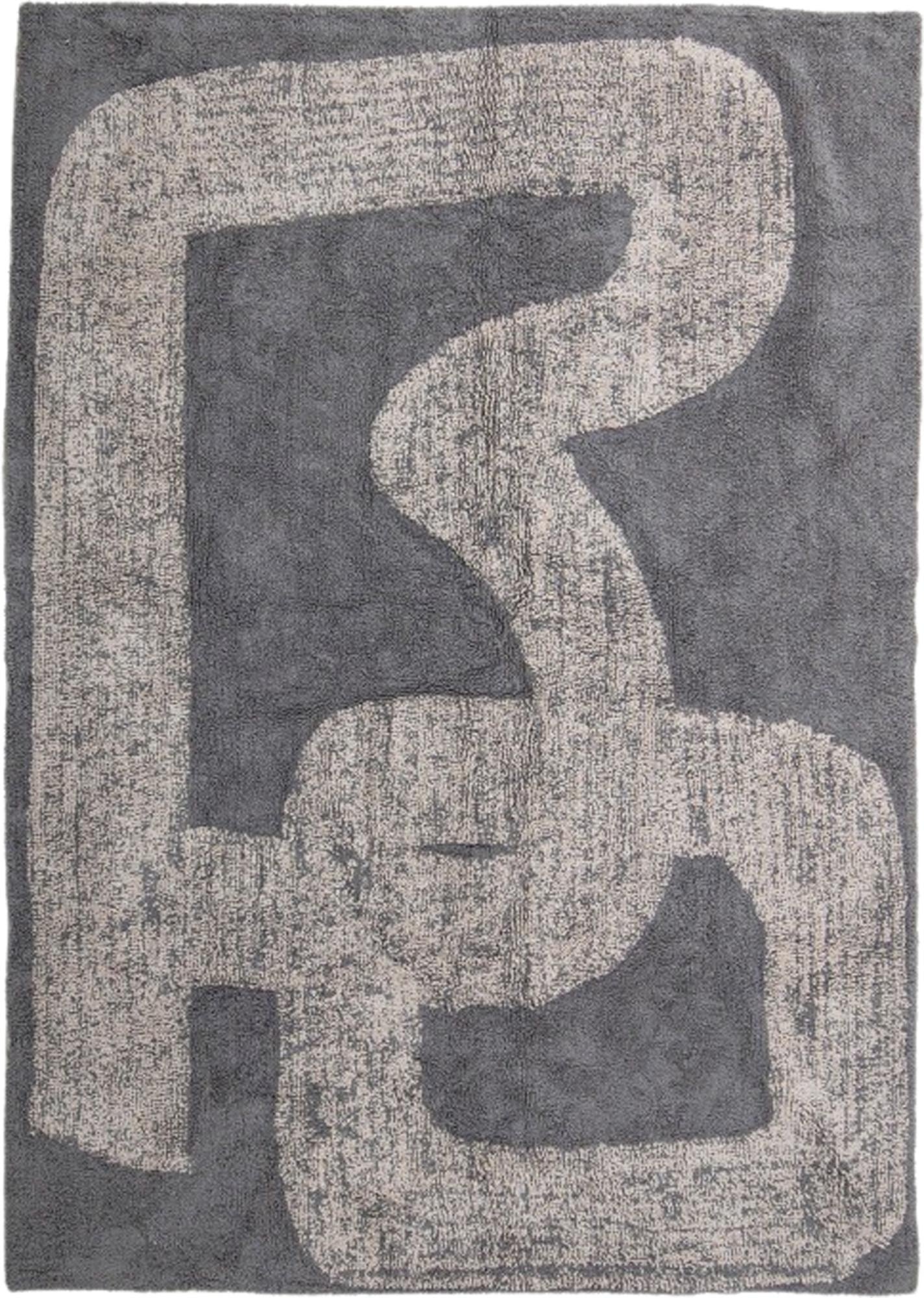 Addo carpet, gray, cotton