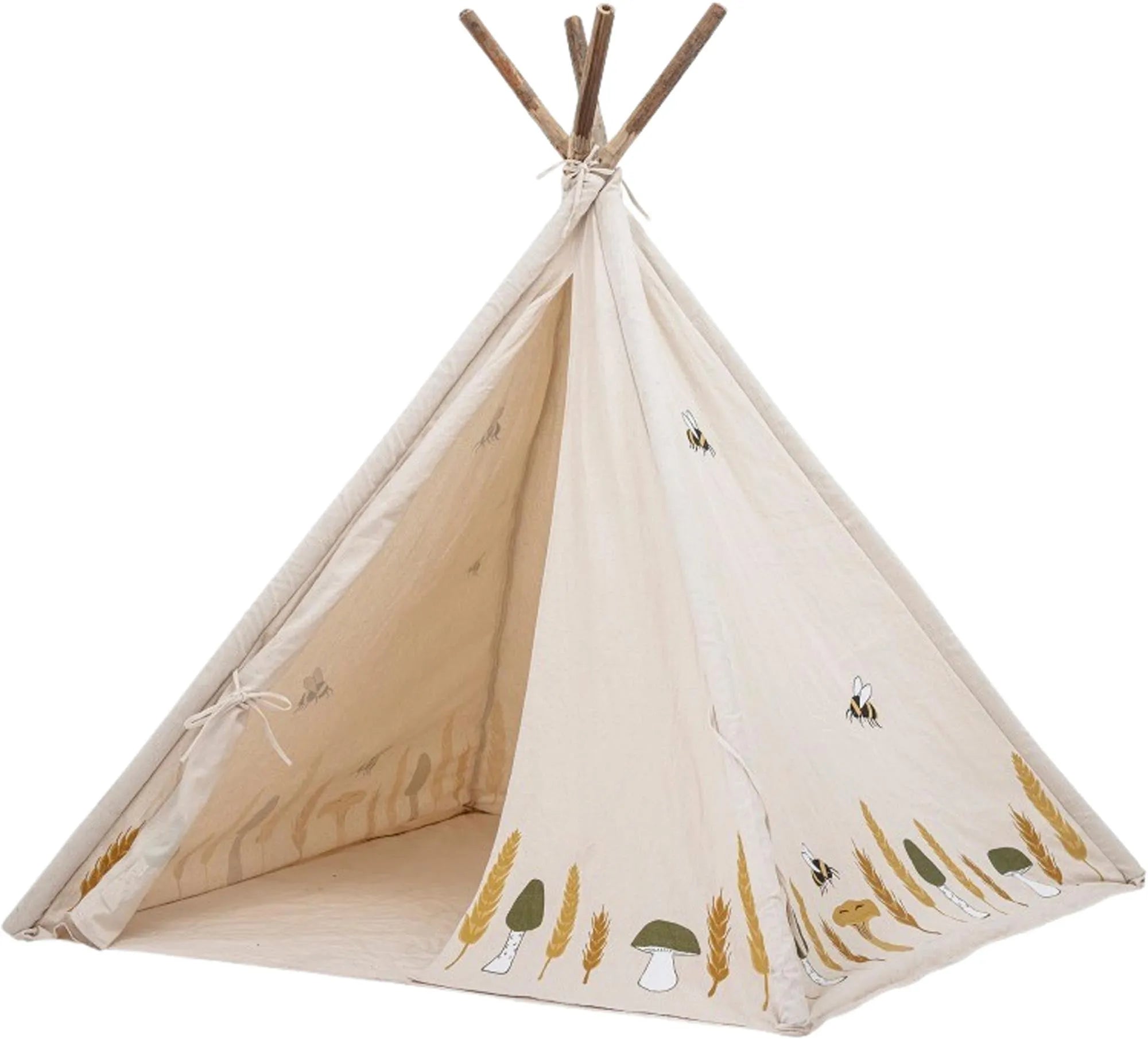 Millo Kinder-Tipi, Natur, Baumwolle, Zelt Kids, KAQTU Design