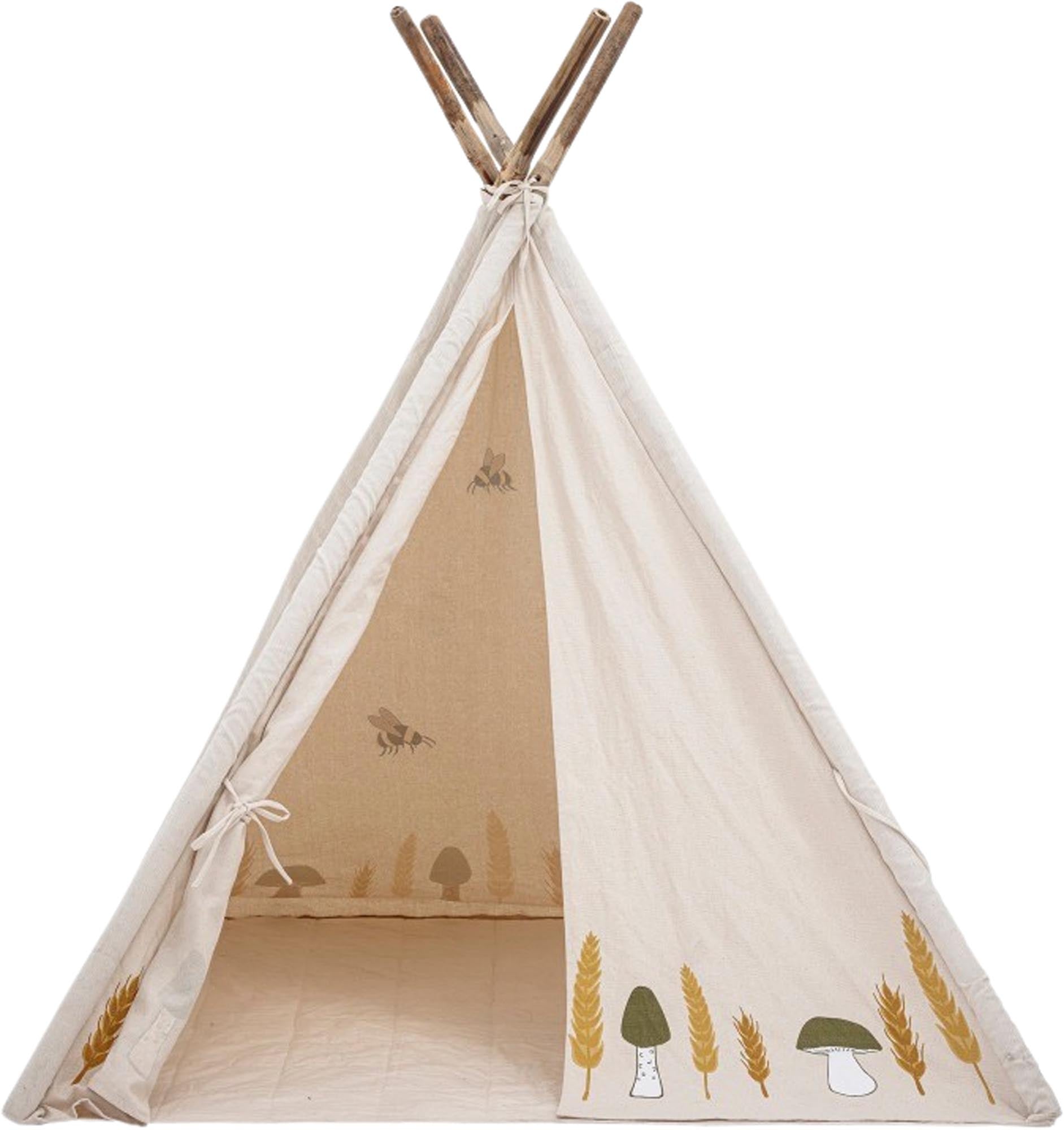 Millo Kinder-Tipi, Natur, Baumwolle in Nature präsentiert im Onlineshop von KAQTU Design AG. Zelt Kids ist von Bloomingville