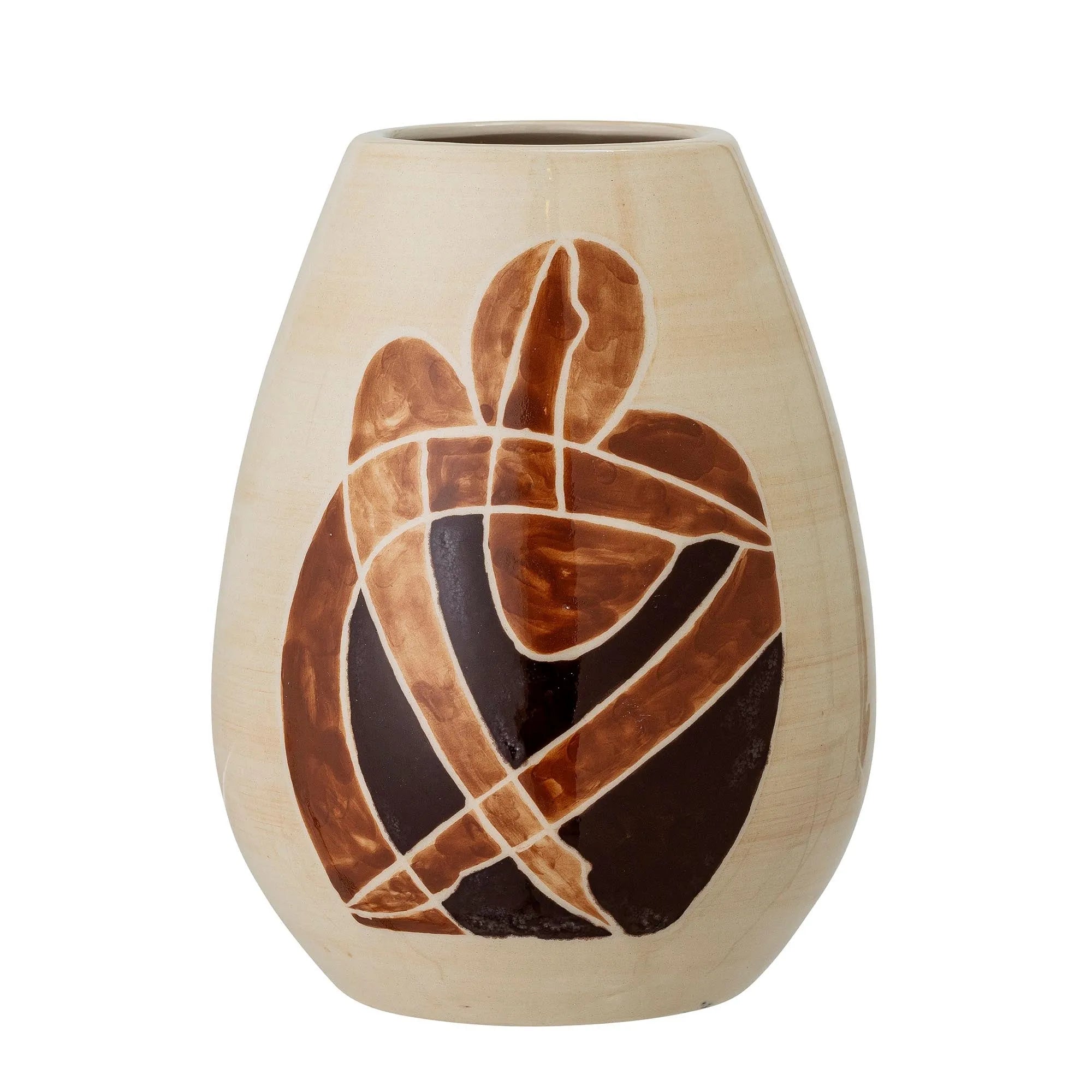 Jona Vase, Braun, Steingut