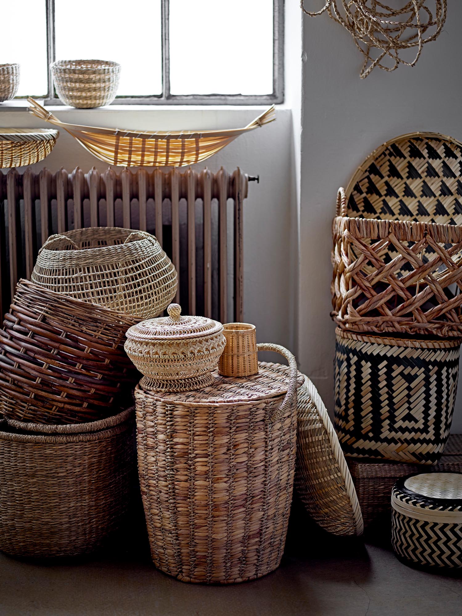 Ledu Korb, Natur, Rattan in Nature präsentiert im Onlineshop von KAQTU Design AG. Aufbewahrungskorb ist von Bloomingville