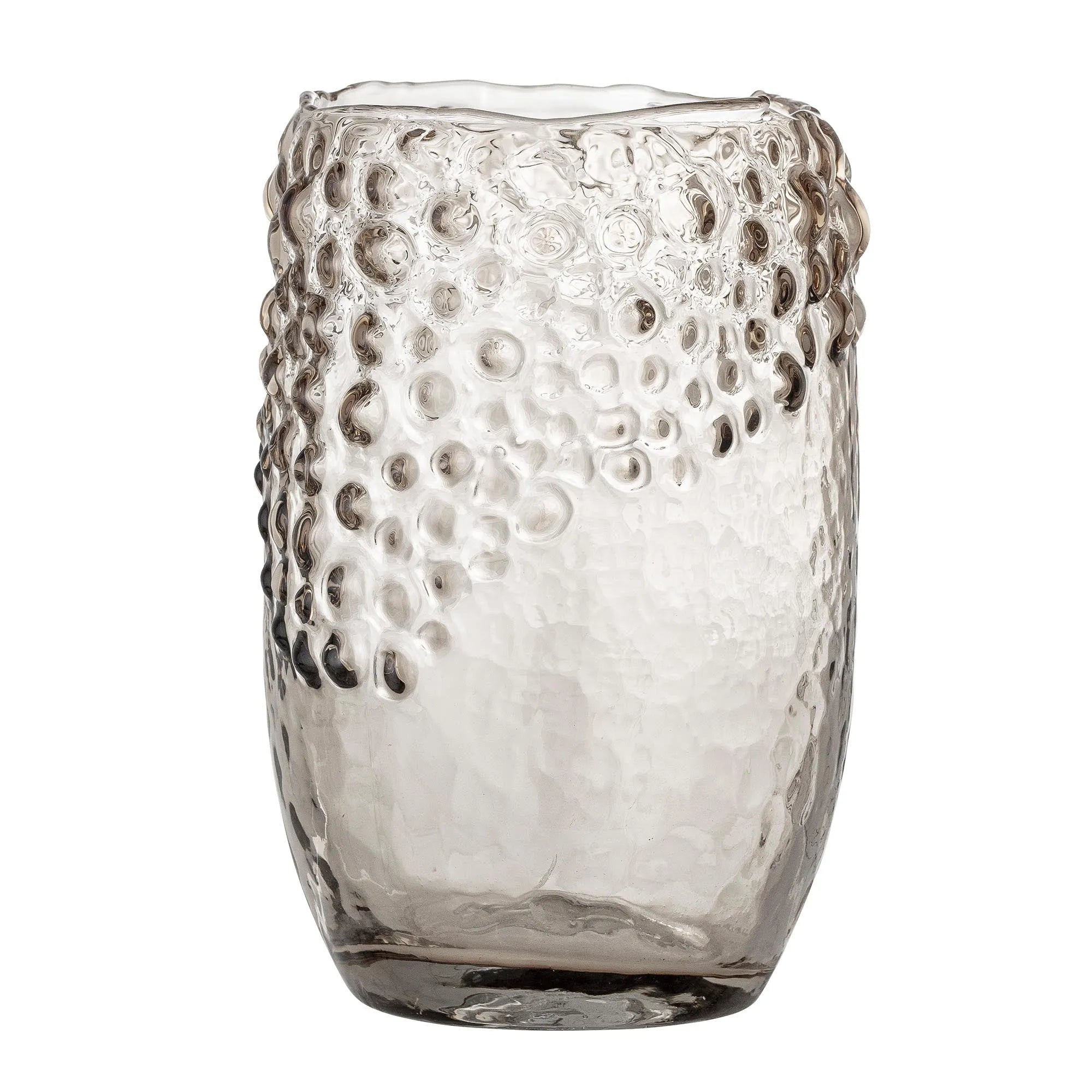 Emalia Vase, Braun, Glas