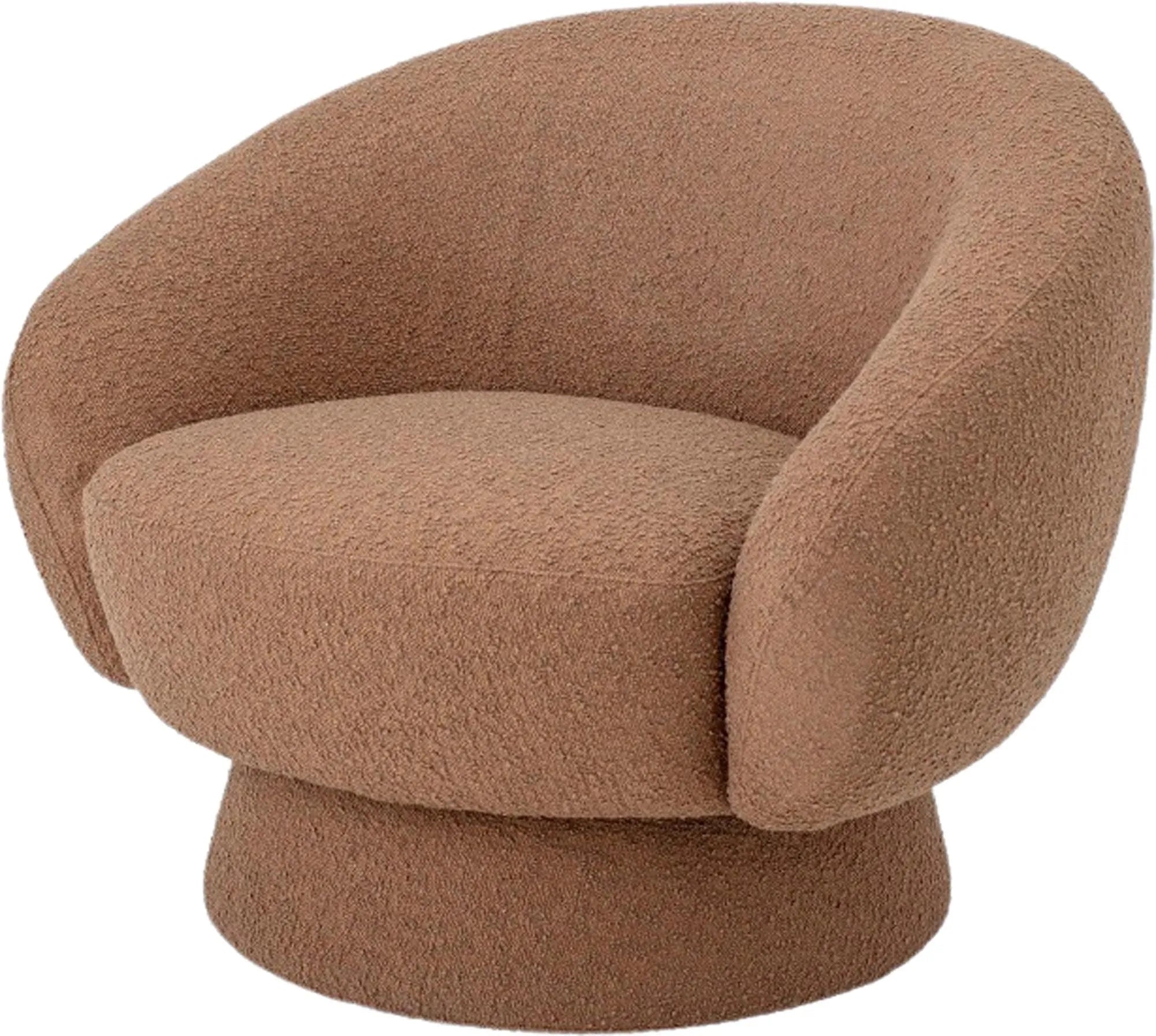 Ted Loungesessel, Braun, Polyester, Sessel, KAQTU Design