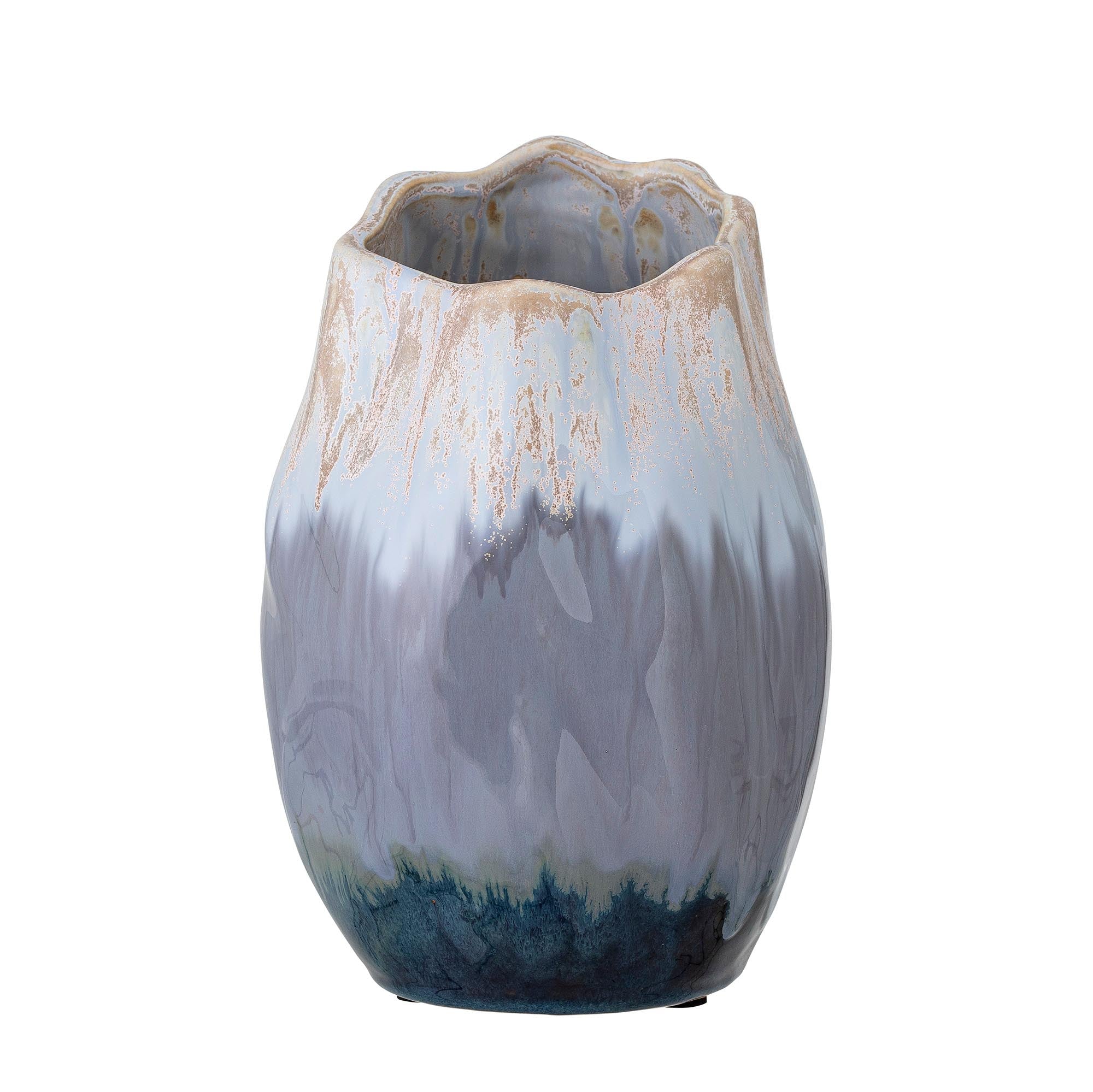Jace Deko-Vase, Blau, Keramik