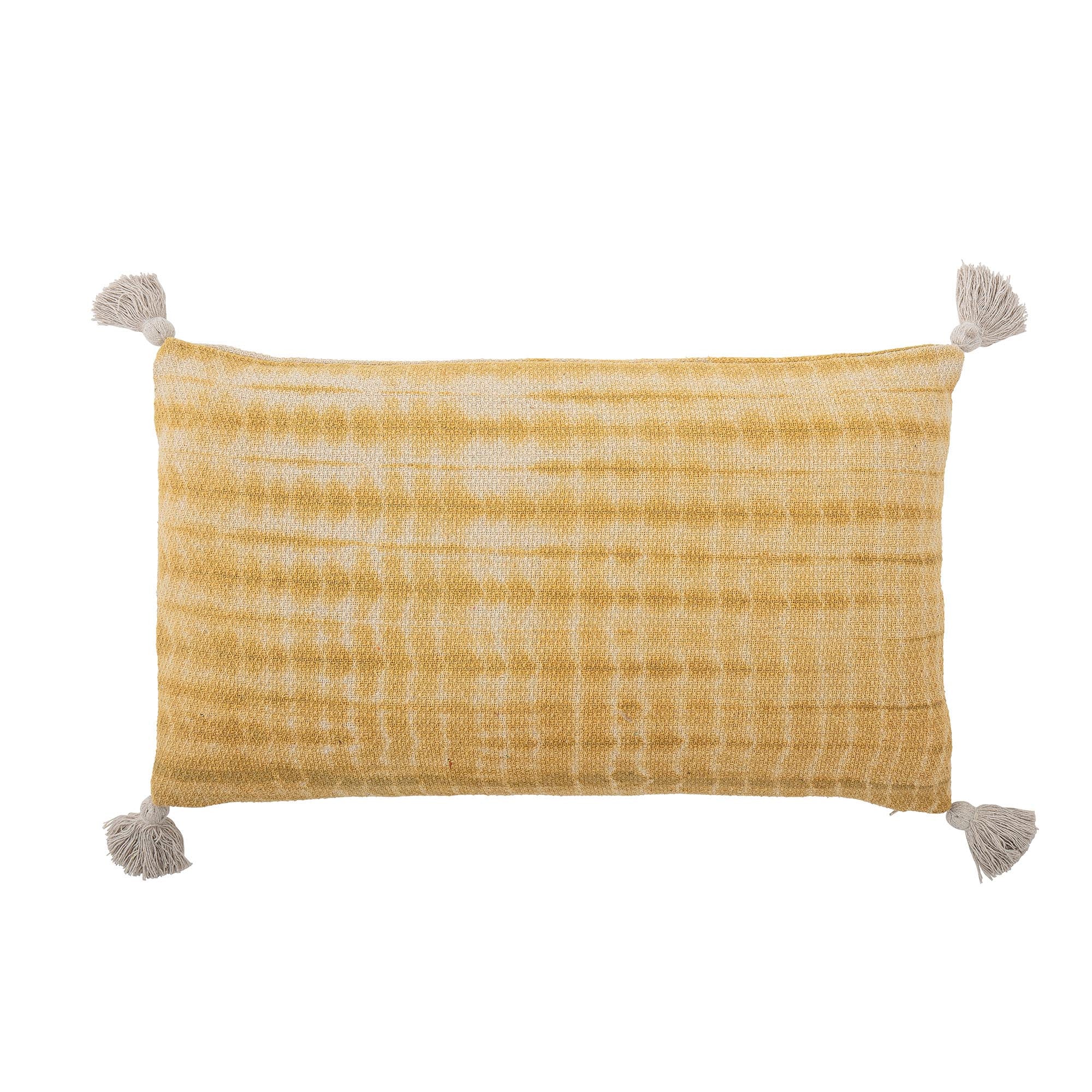 Decia pillow, yellow, recycled cotton
