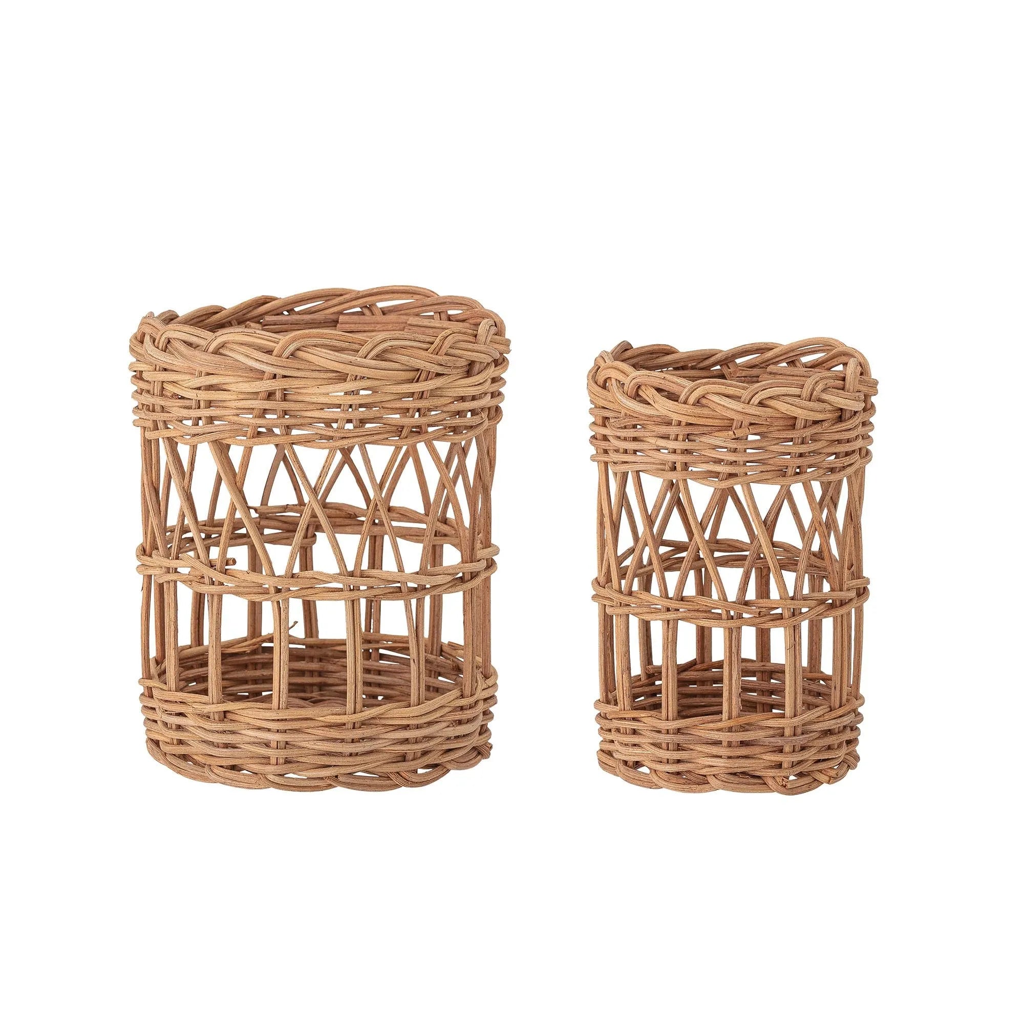 Jala Basket, Brown, Rattan