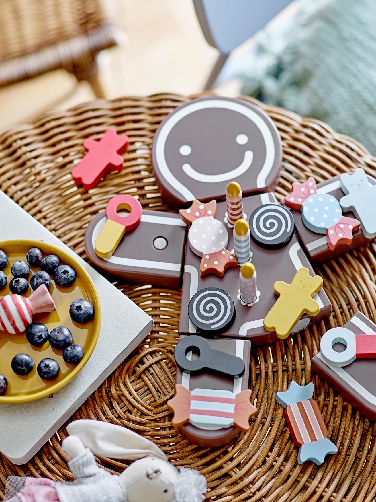 Tala Spielset, Lebensmittel, Braun, MDF in Brown präsentiert im Onlineshop von KAQTU Design AG. Spiele Kids ist von Bloomingville Mini